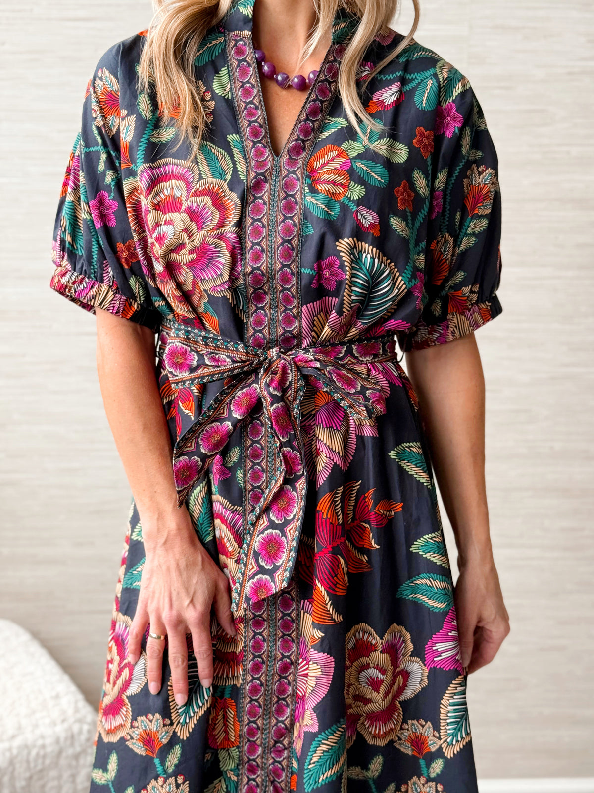 Romanticize Fall Dress - BLACK