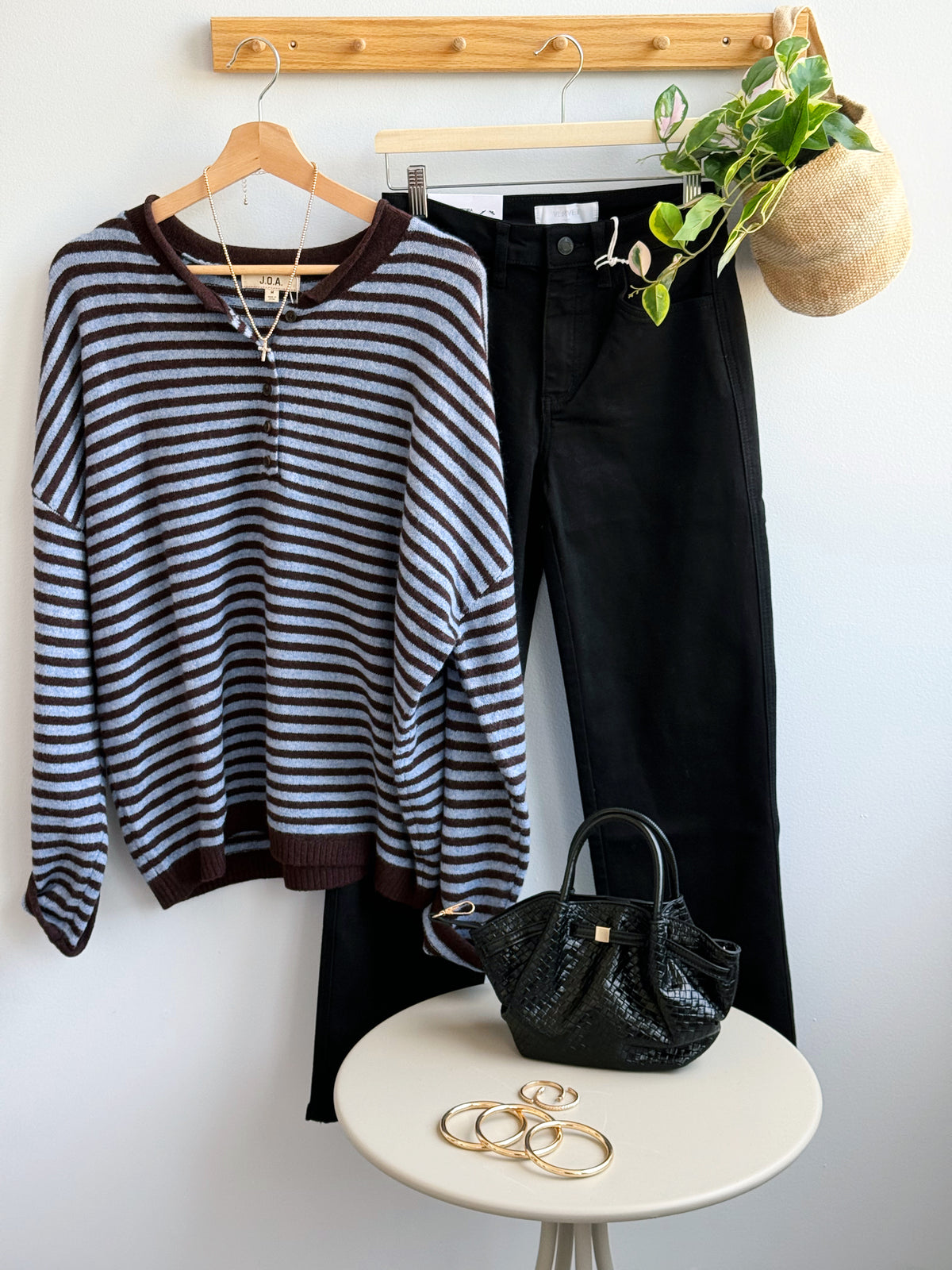 Autumn Stroll Sweater - CHOCOLATE BROWN