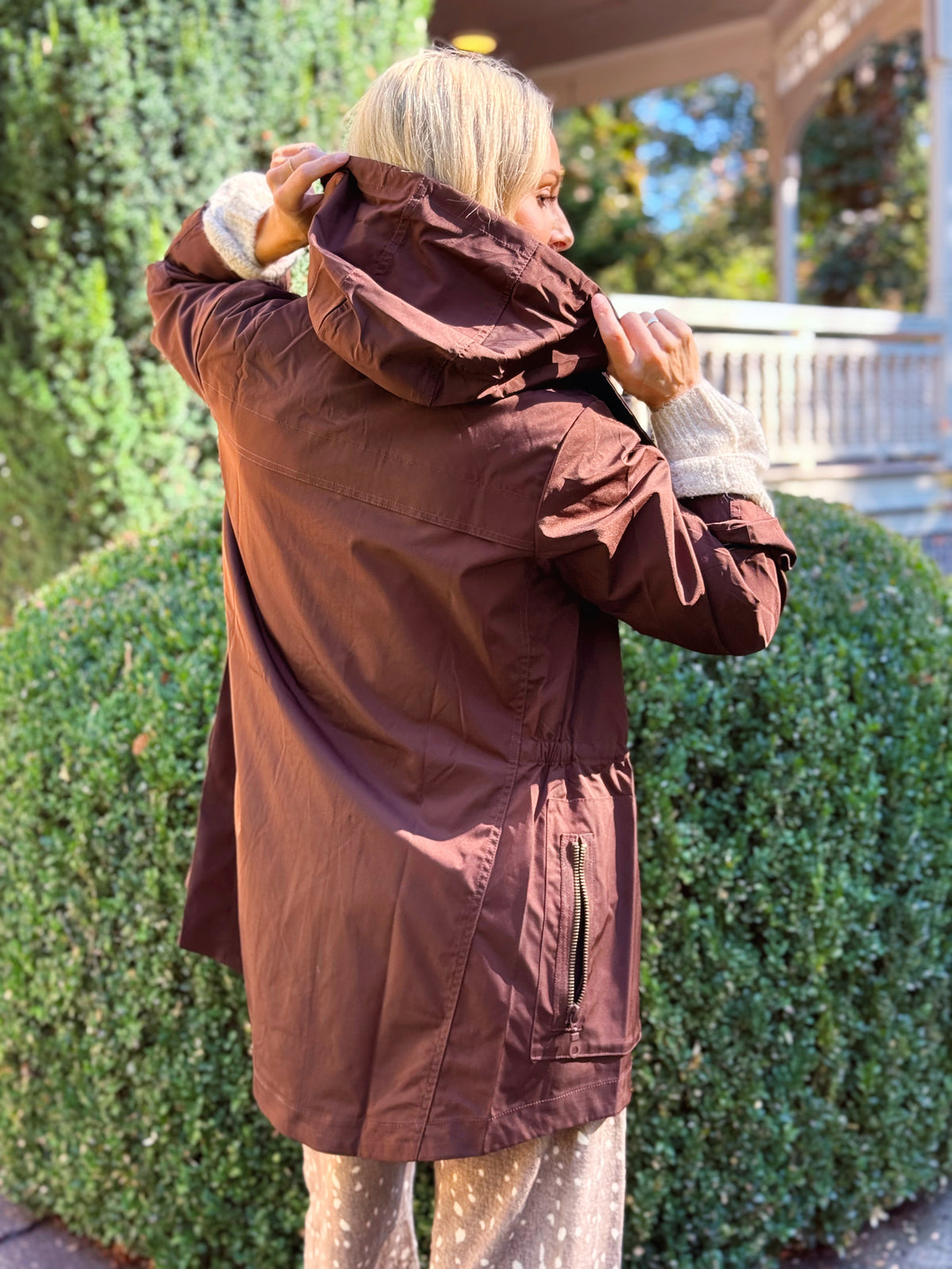 Anorak Crinkle Jacket - CHOCOLATE