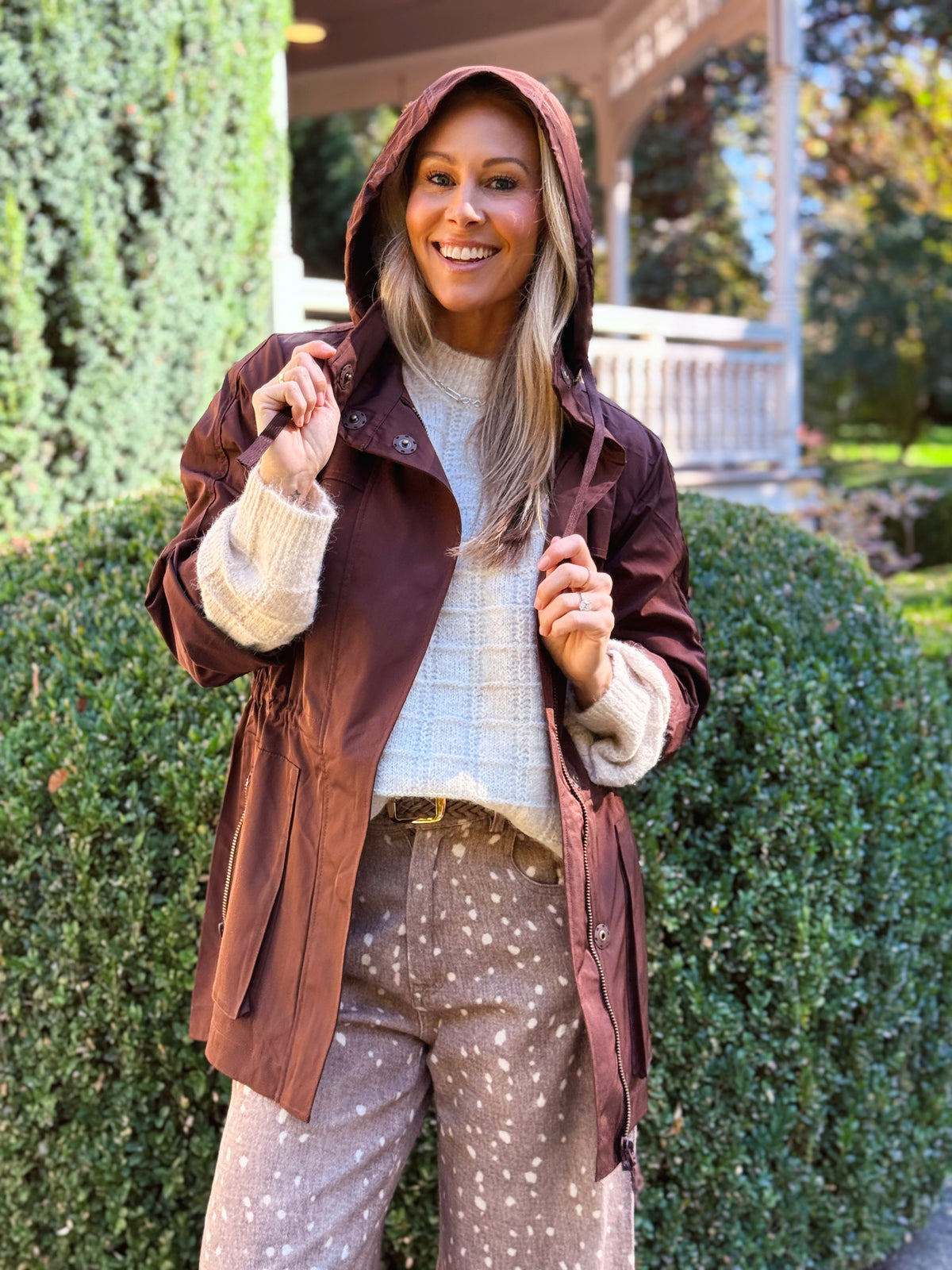Anorak Crinkle Jacket - CHOCOLATE