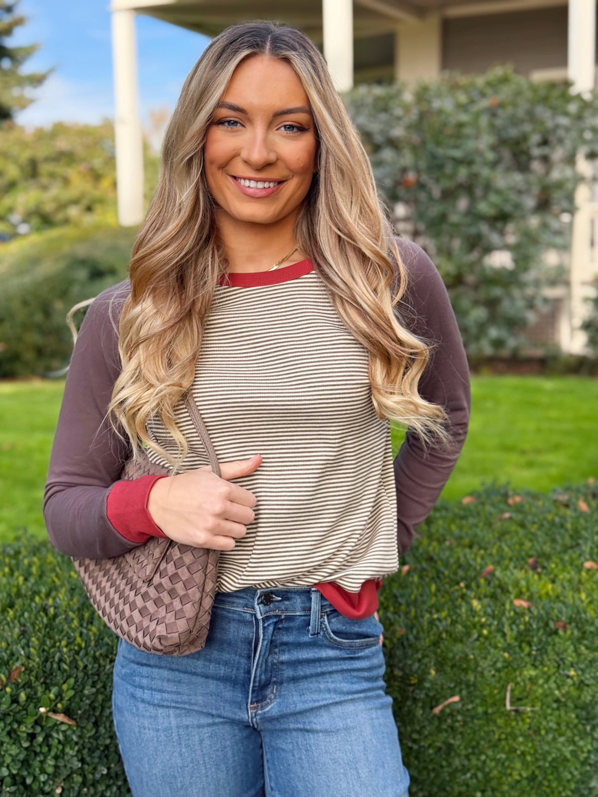 Hollis Top - MOCHA/IVORY