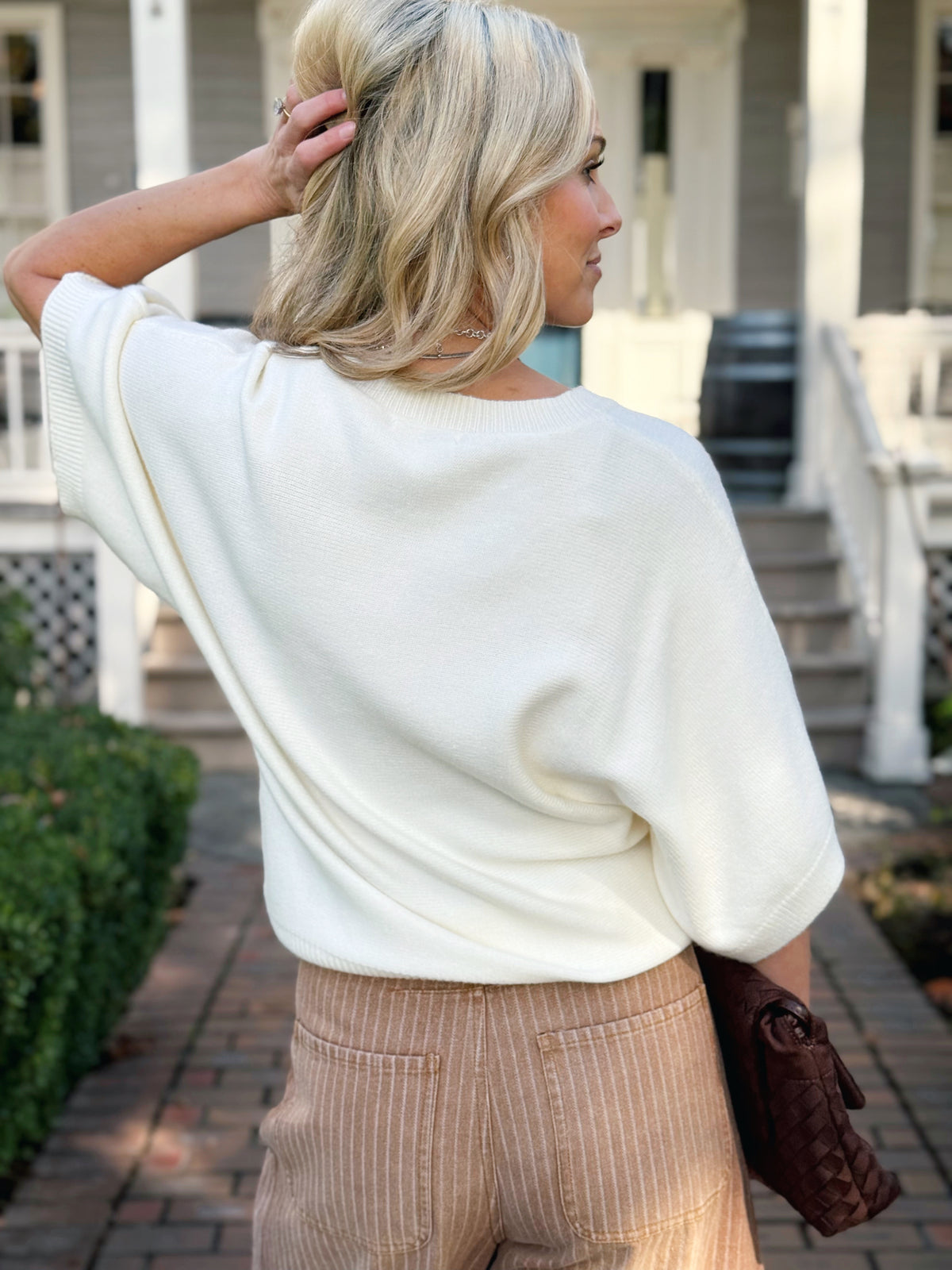 Fall Morning Stroll Sweater - IVORY