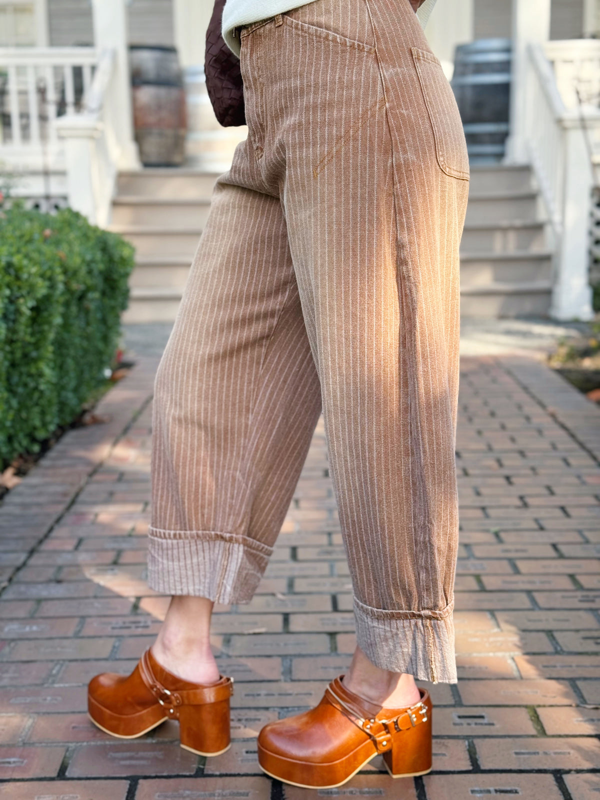 City Home Pants - WASHED BROWN