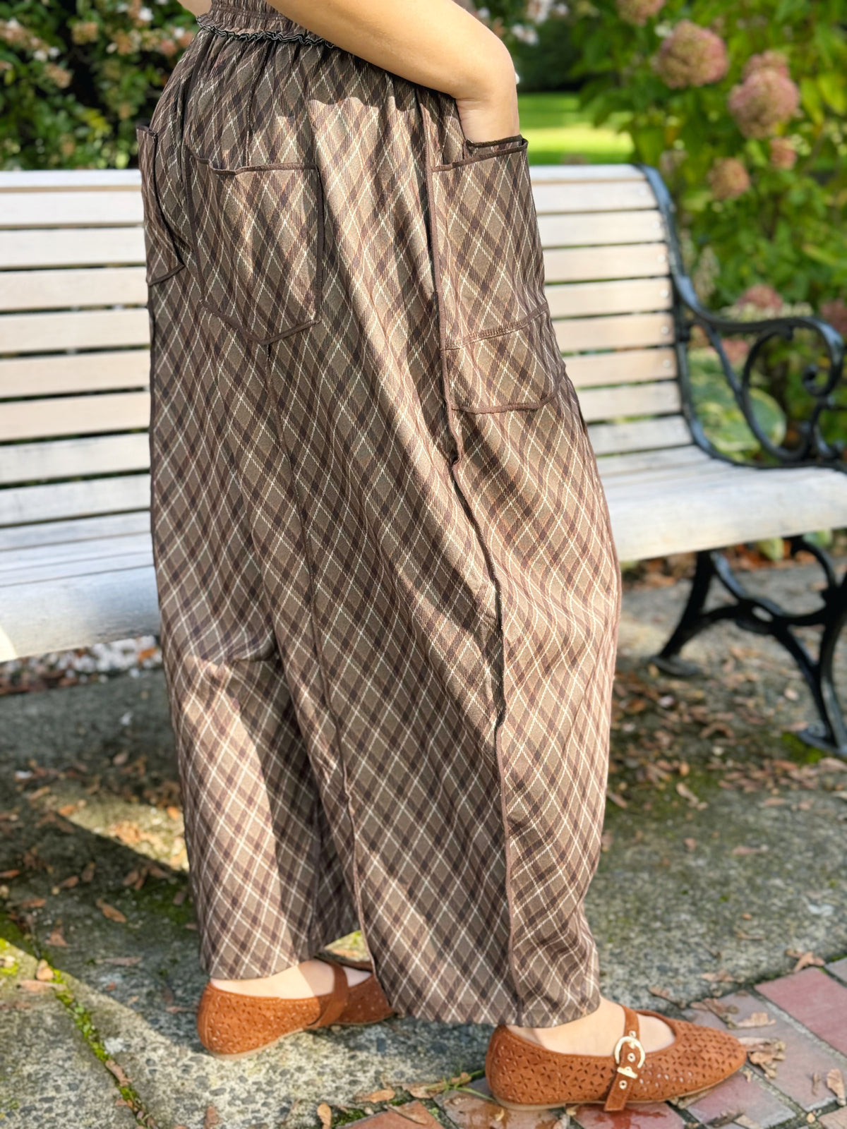 Roaming The Orchard Pants - BROWN COMBO
