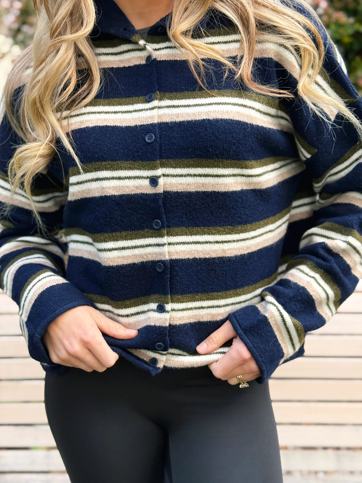 Ventinove Anni Cardigan - NAVY MULTI