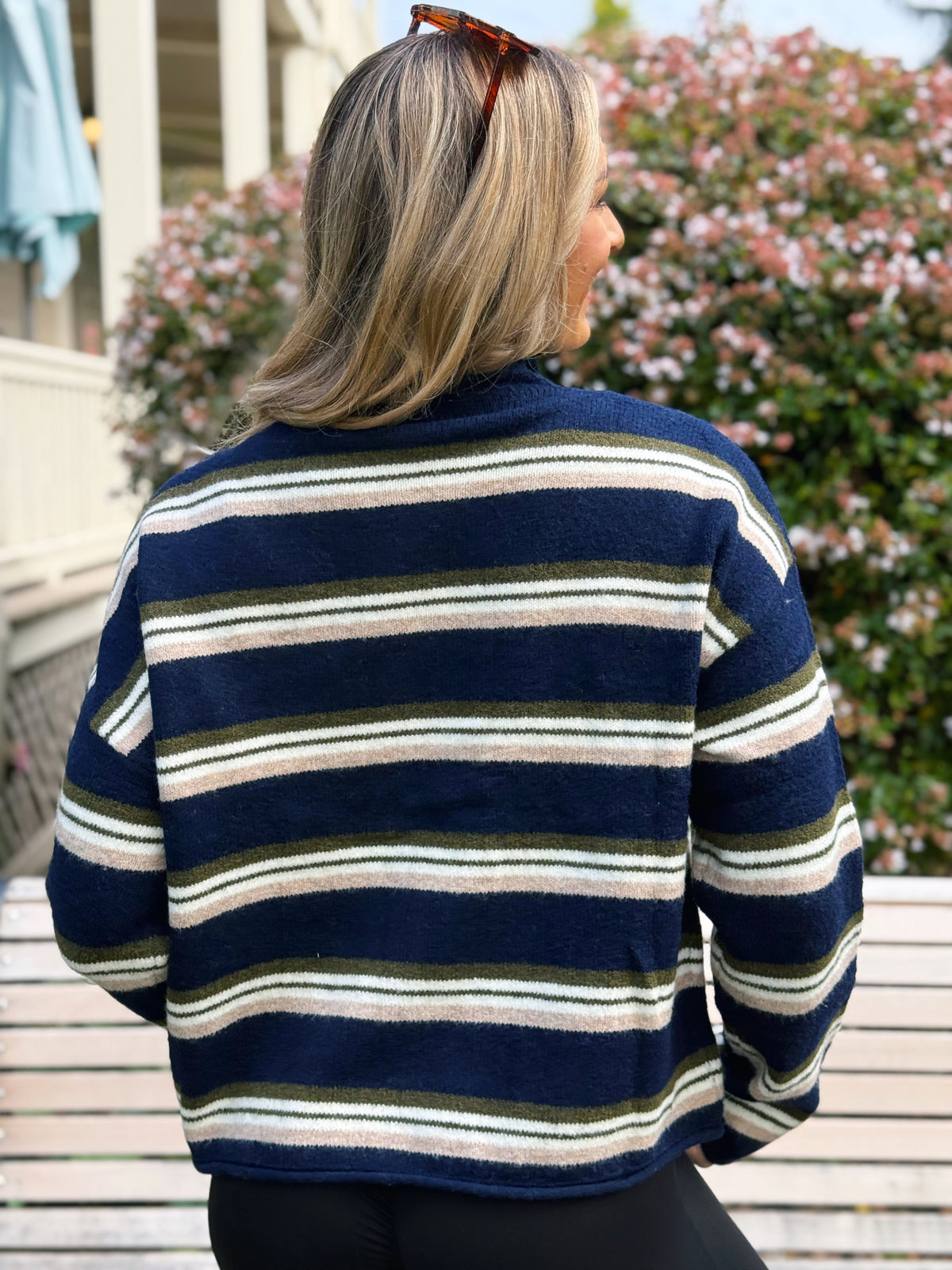 Ventinove Anni Cardigan - NAVY MULTI