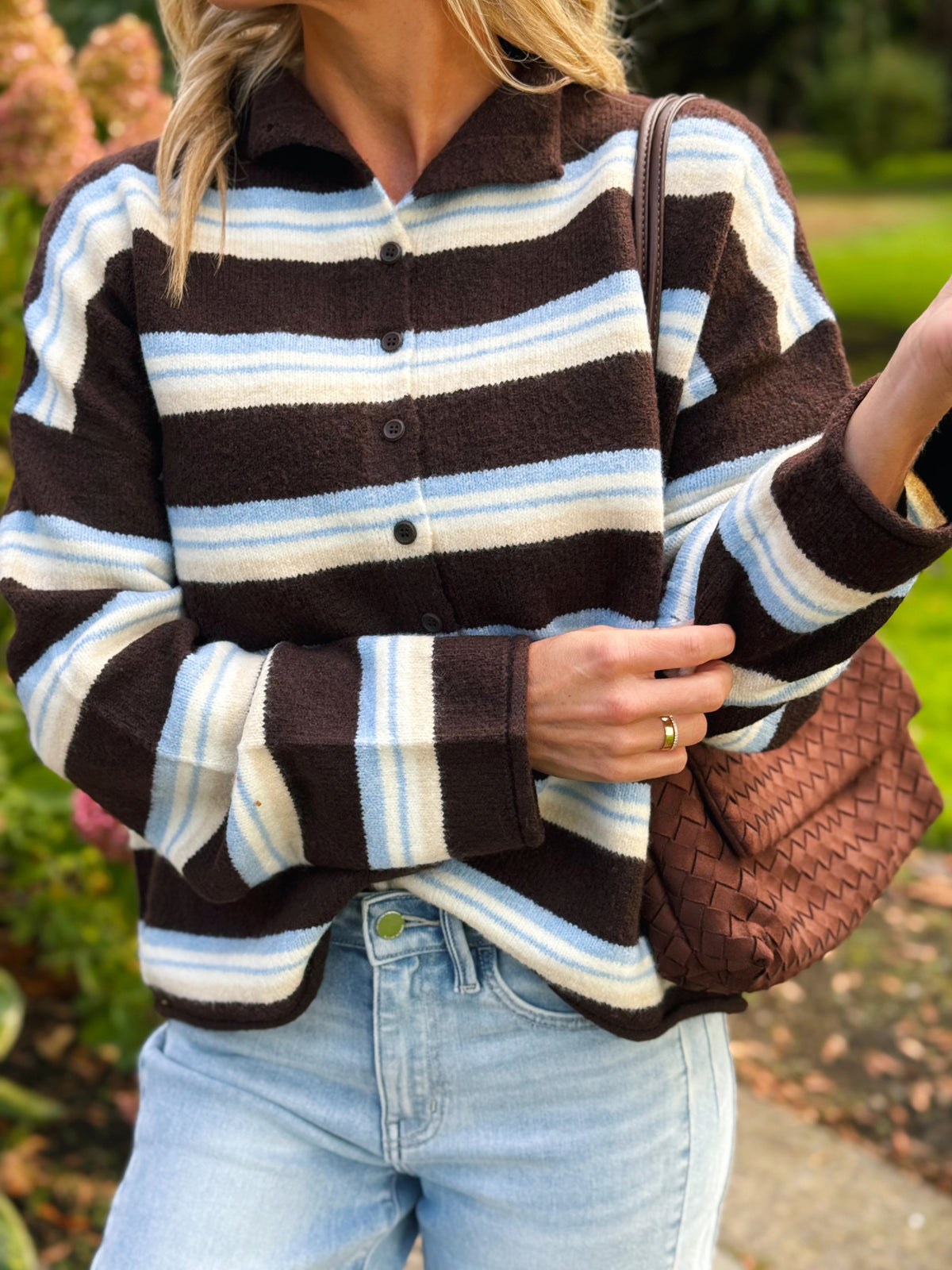 Ventinove Anni Cardigan - BROWN MULTI