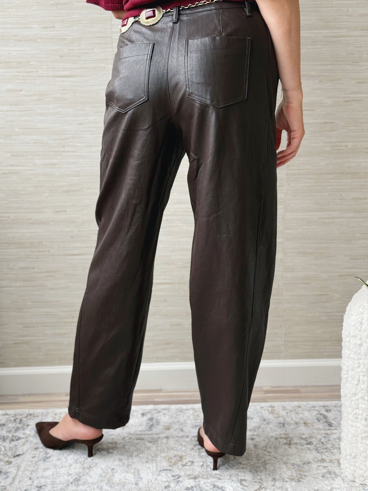 [TRIBAL] November Nights Barrel Pants - SADDLE BROWN