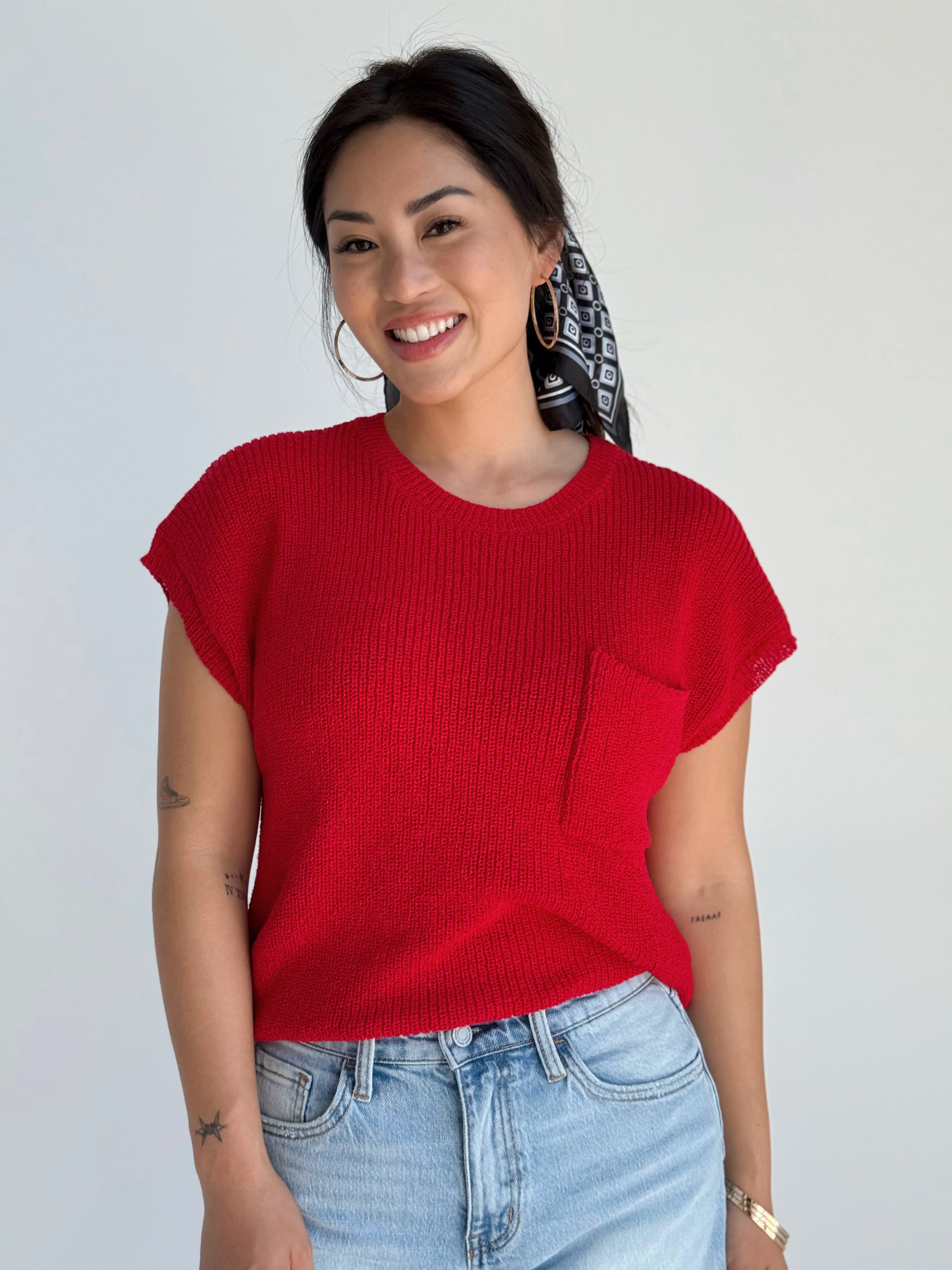Seaton Sweater - RED