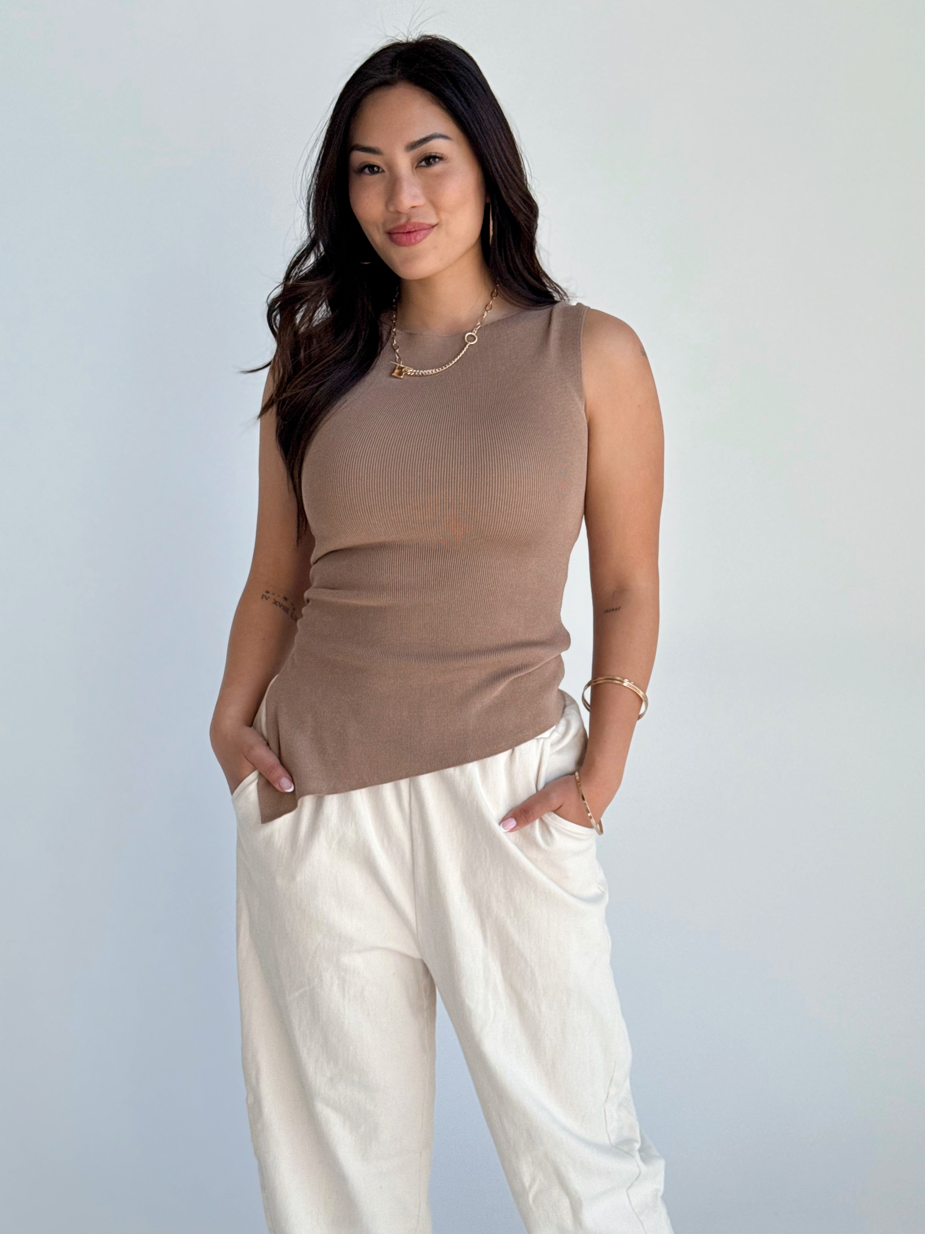 Mira Tank - LIGHT MOCHA
