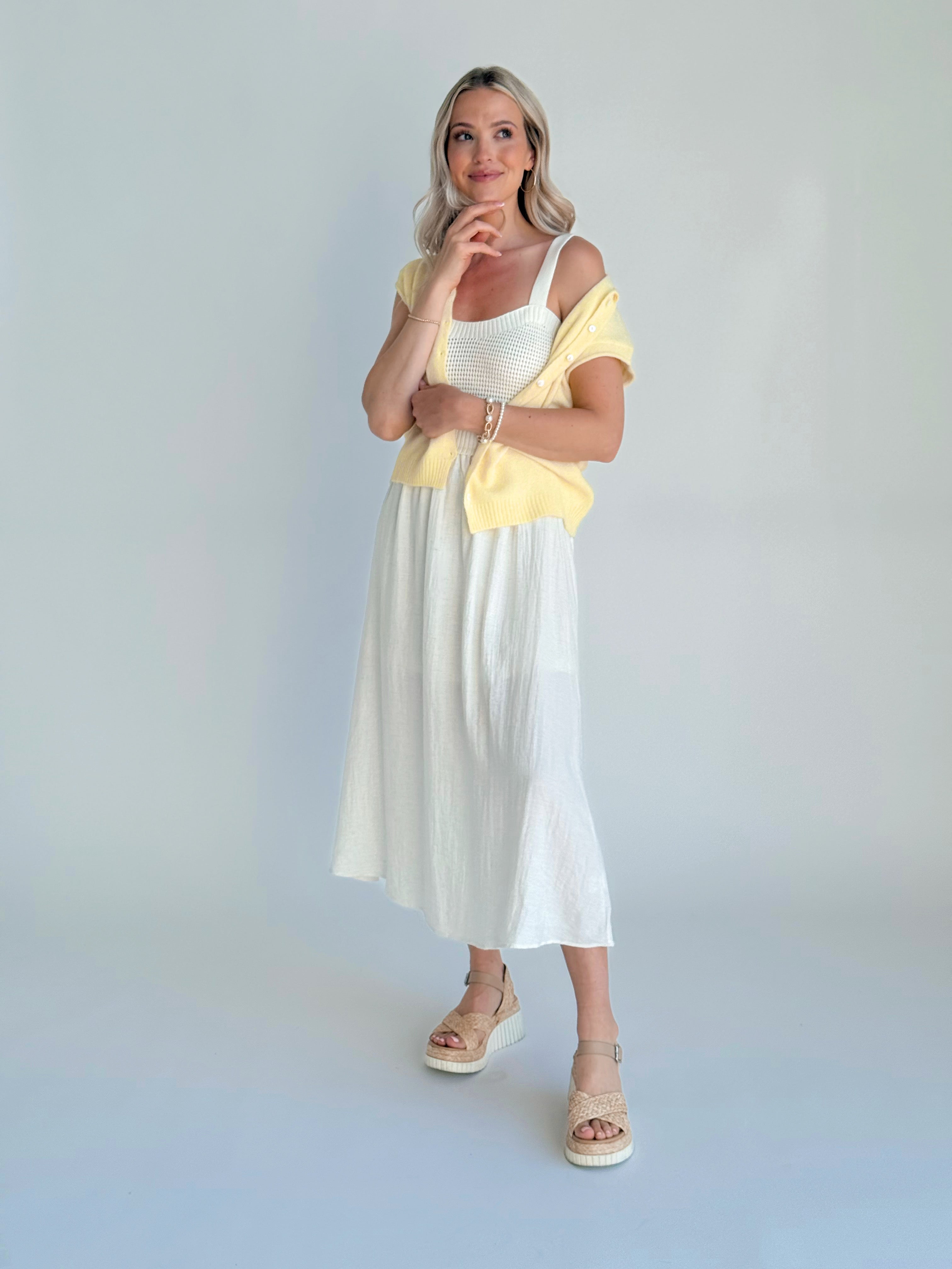 Cambria Dress - NATURAL