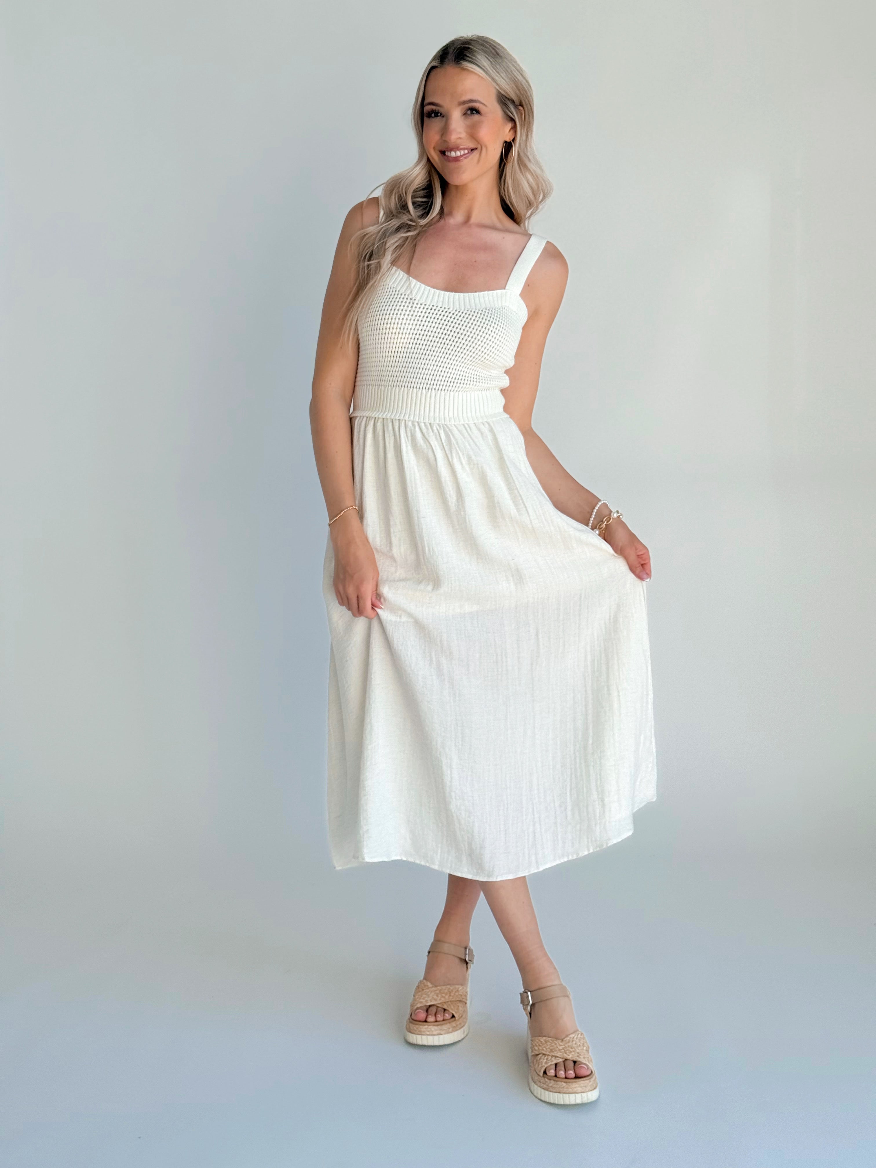 Cambria Dress - NATURAL