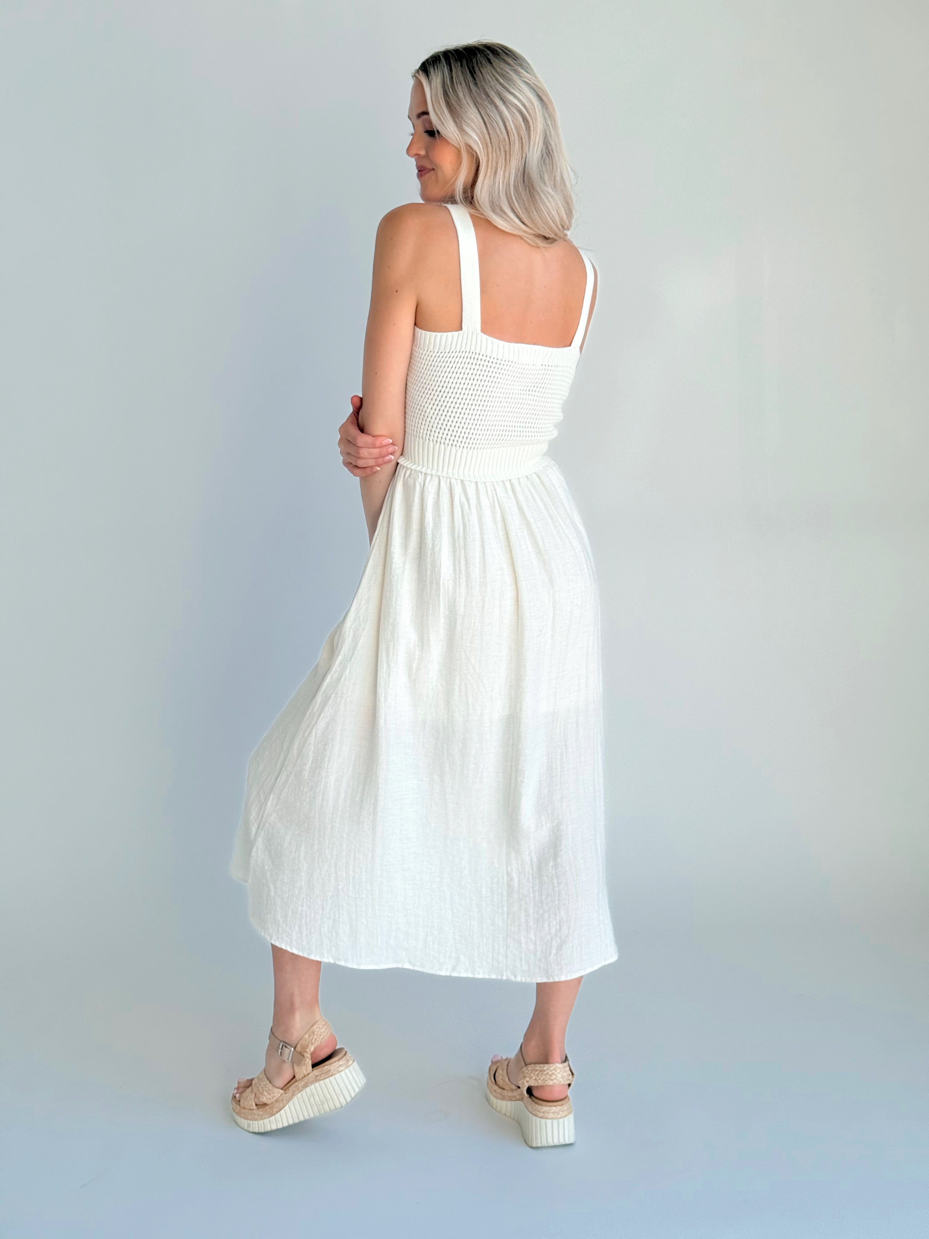 Cambria Dress - NATURAL