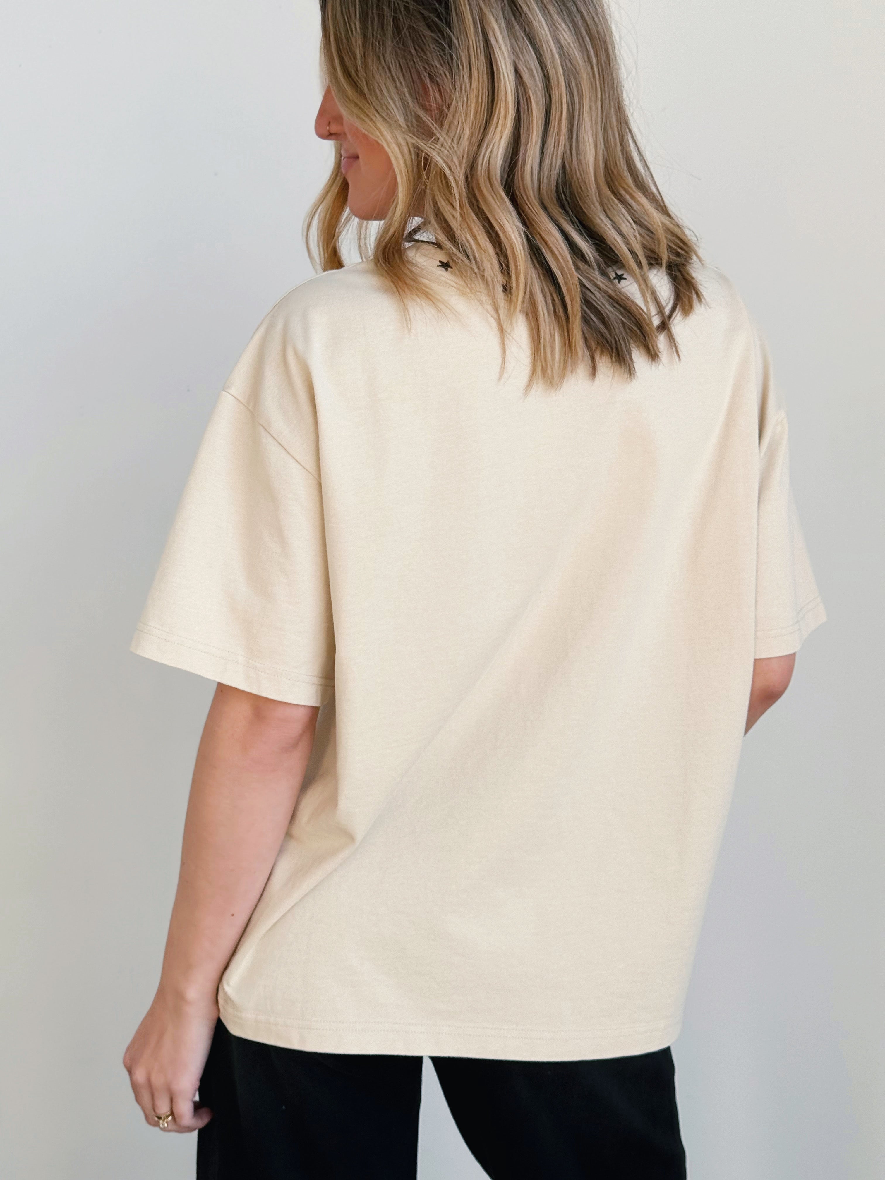 Western Wishes Graphic Tee - BONE