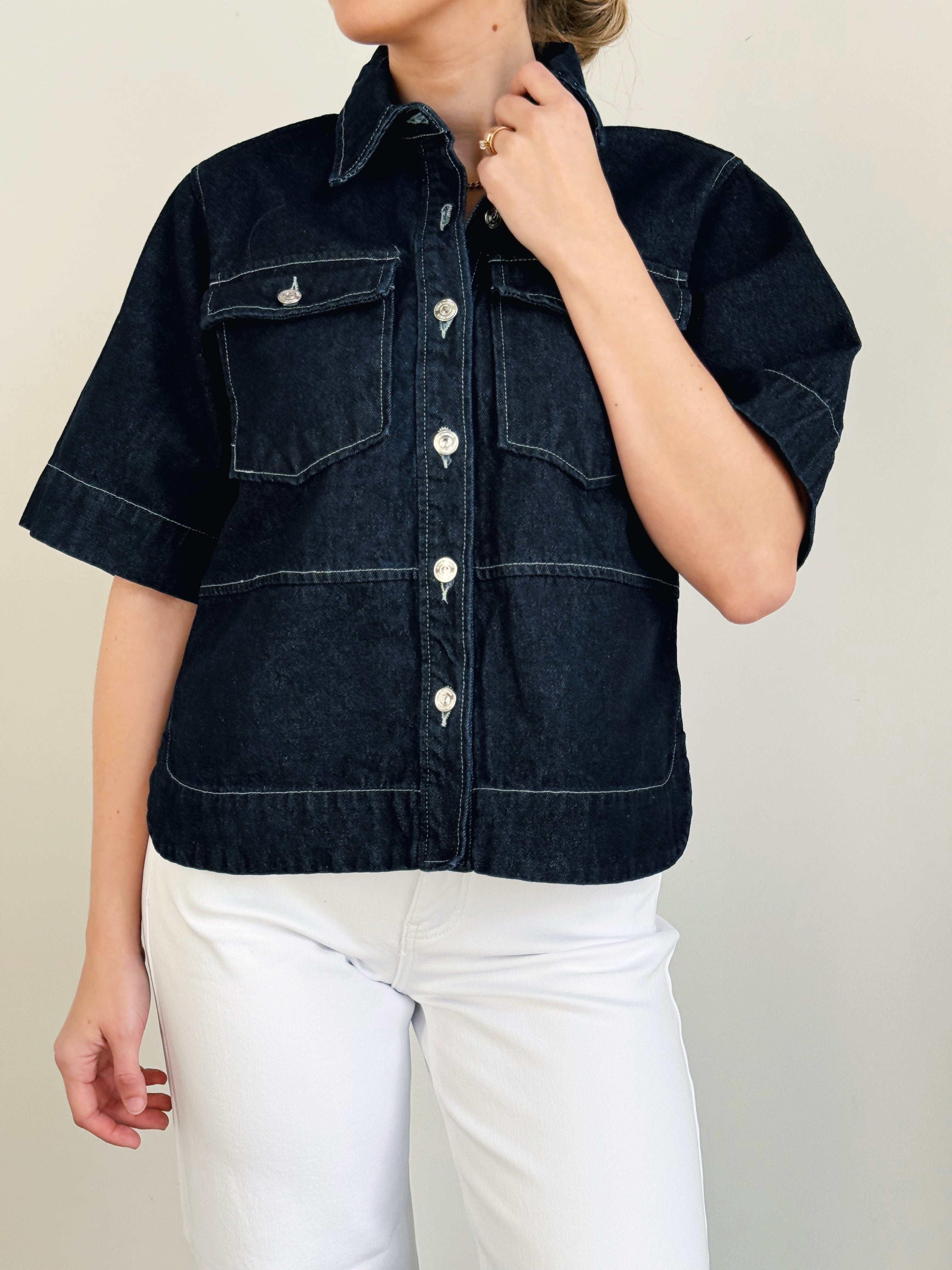 [STEVE MADDEN] Damien Denim Jacket - BIJOU BLUE