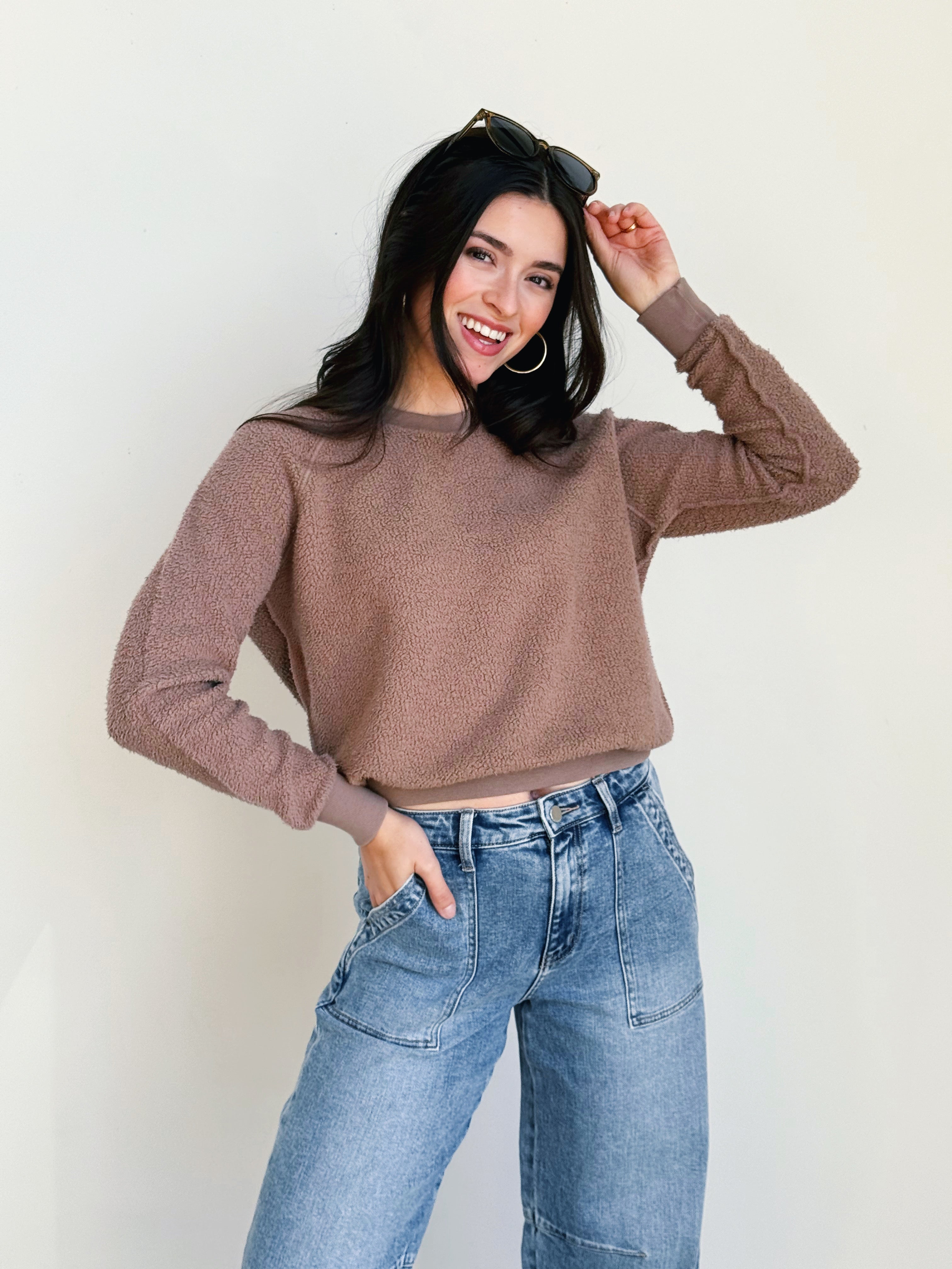 [PERFECTWHITETEE] Ziggy Sweatshirt - MOCHA