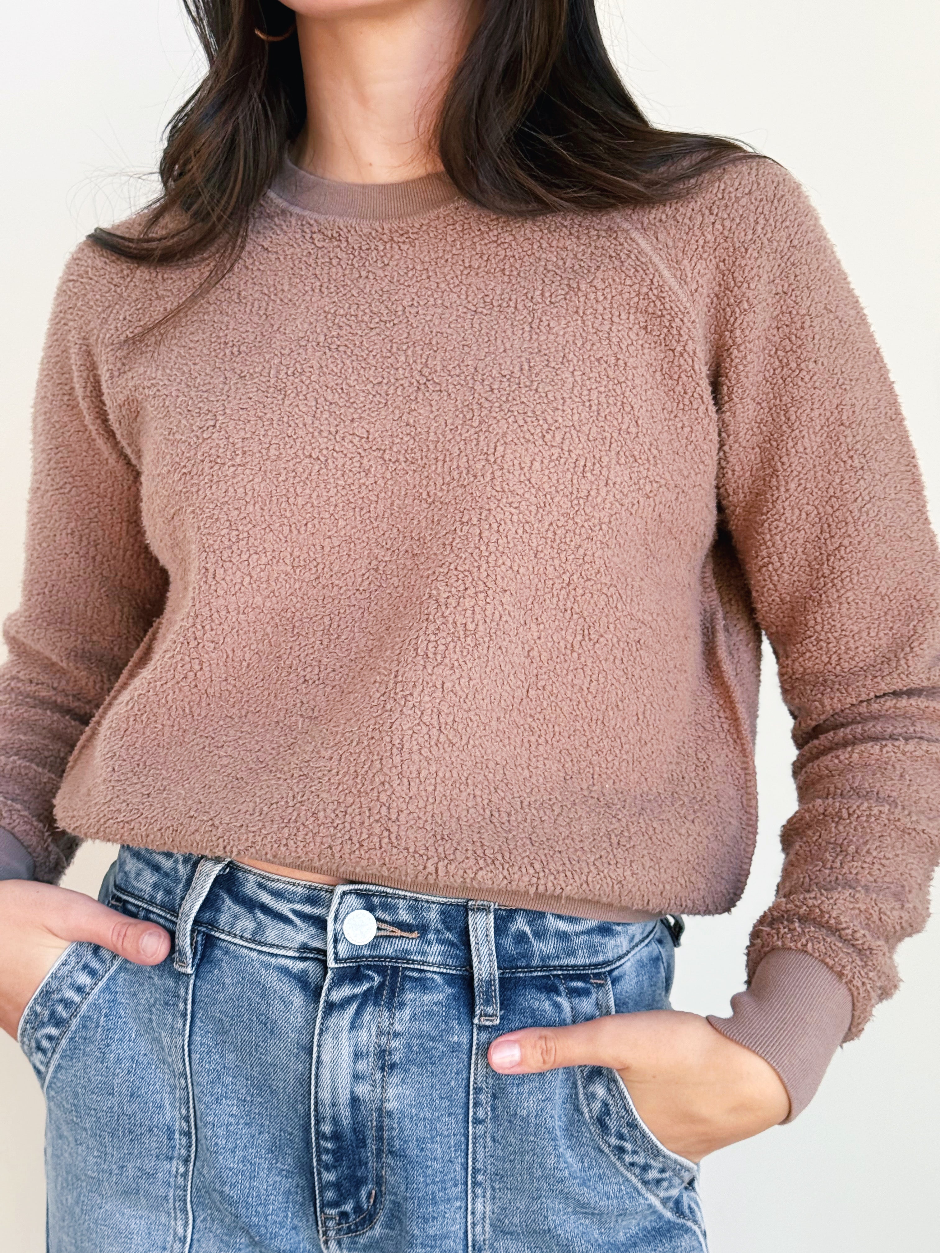 [PERFECTWHITETEE] Ziggy Sweatshirt - MOCHA