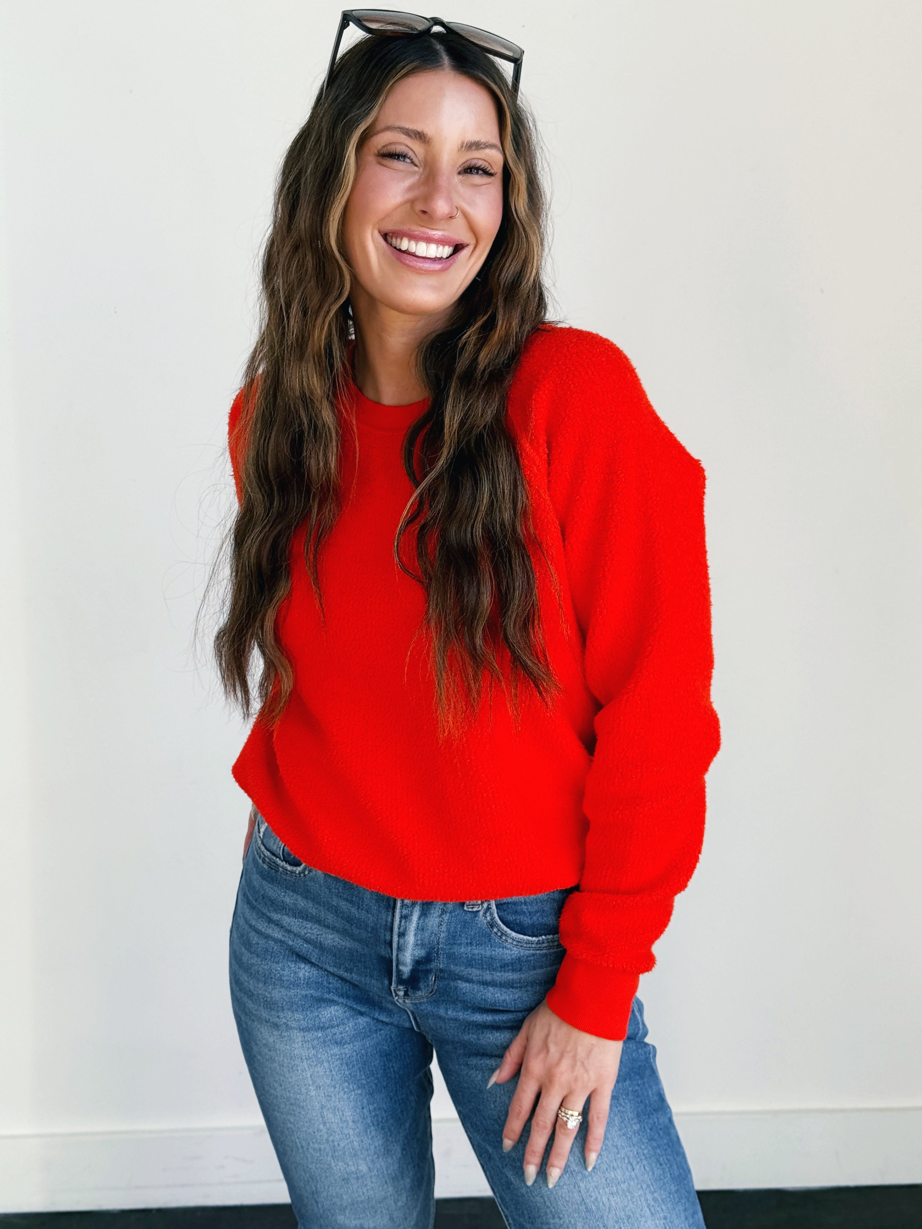 [PERFECTWHITETEE] Ziggy Sweatshirt - TOMATO