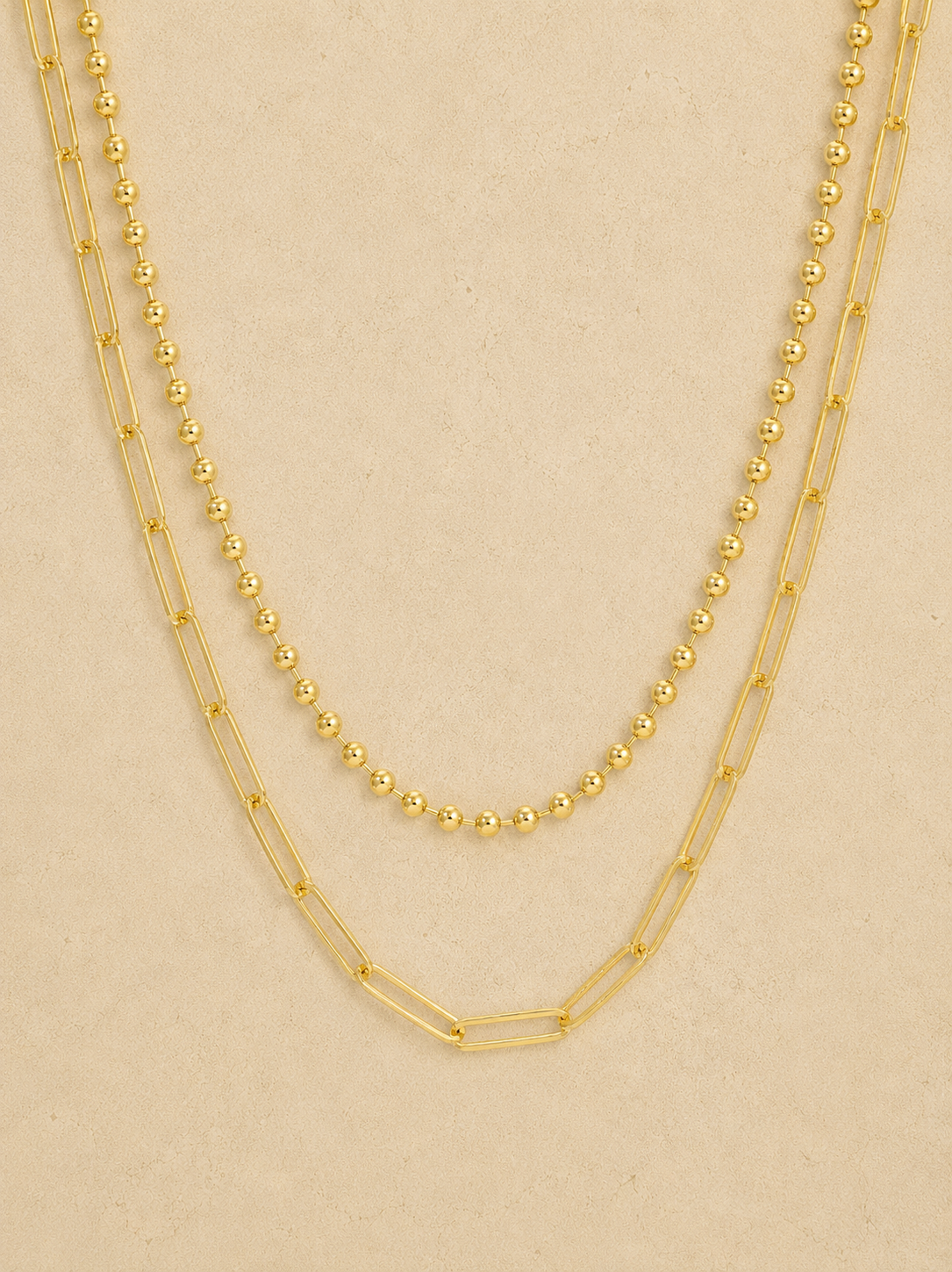 Romans Road Layering Necklace - GOLD