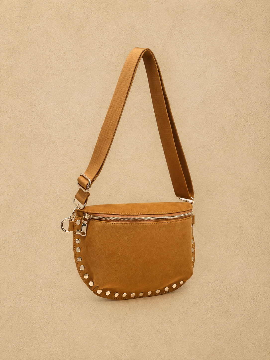 Gizelle Suede Belt Bag - TAN
