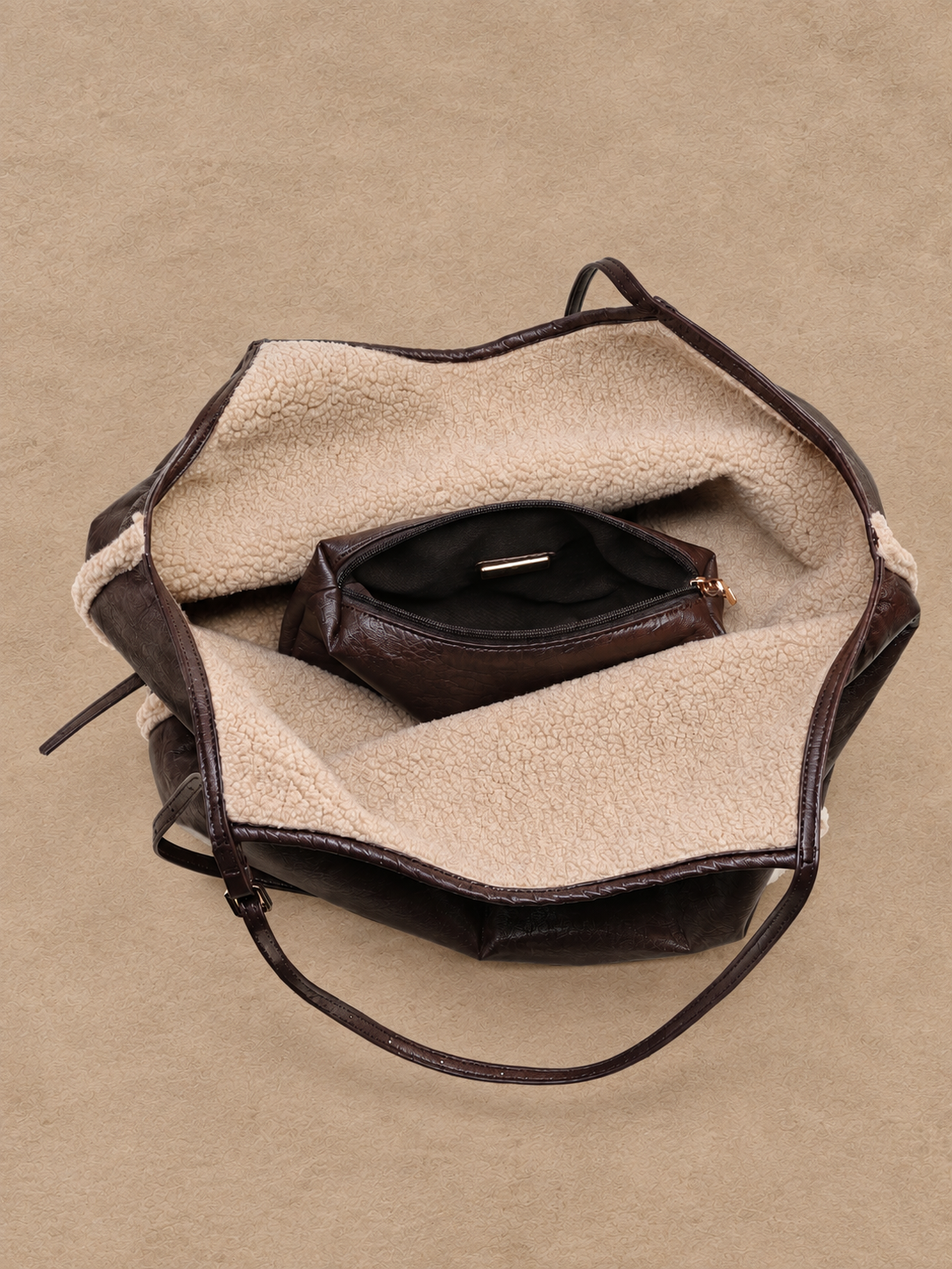 Beau Reversible Bag - COFFEE