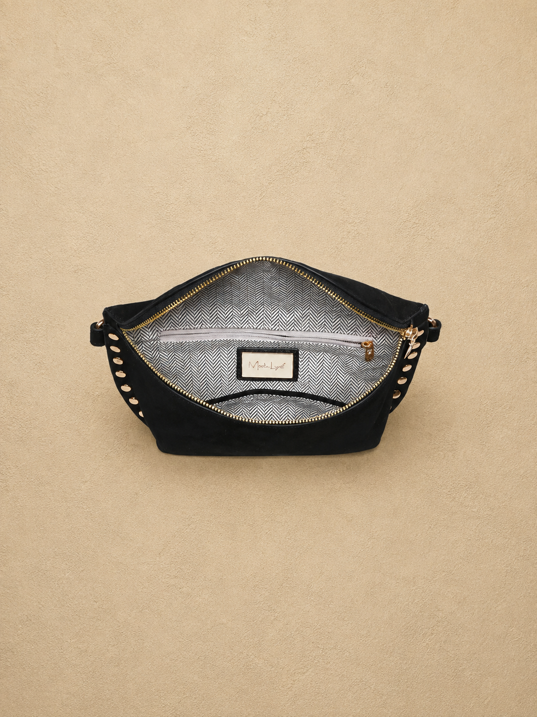 Gizelle Suede Belt Bag - BLACK