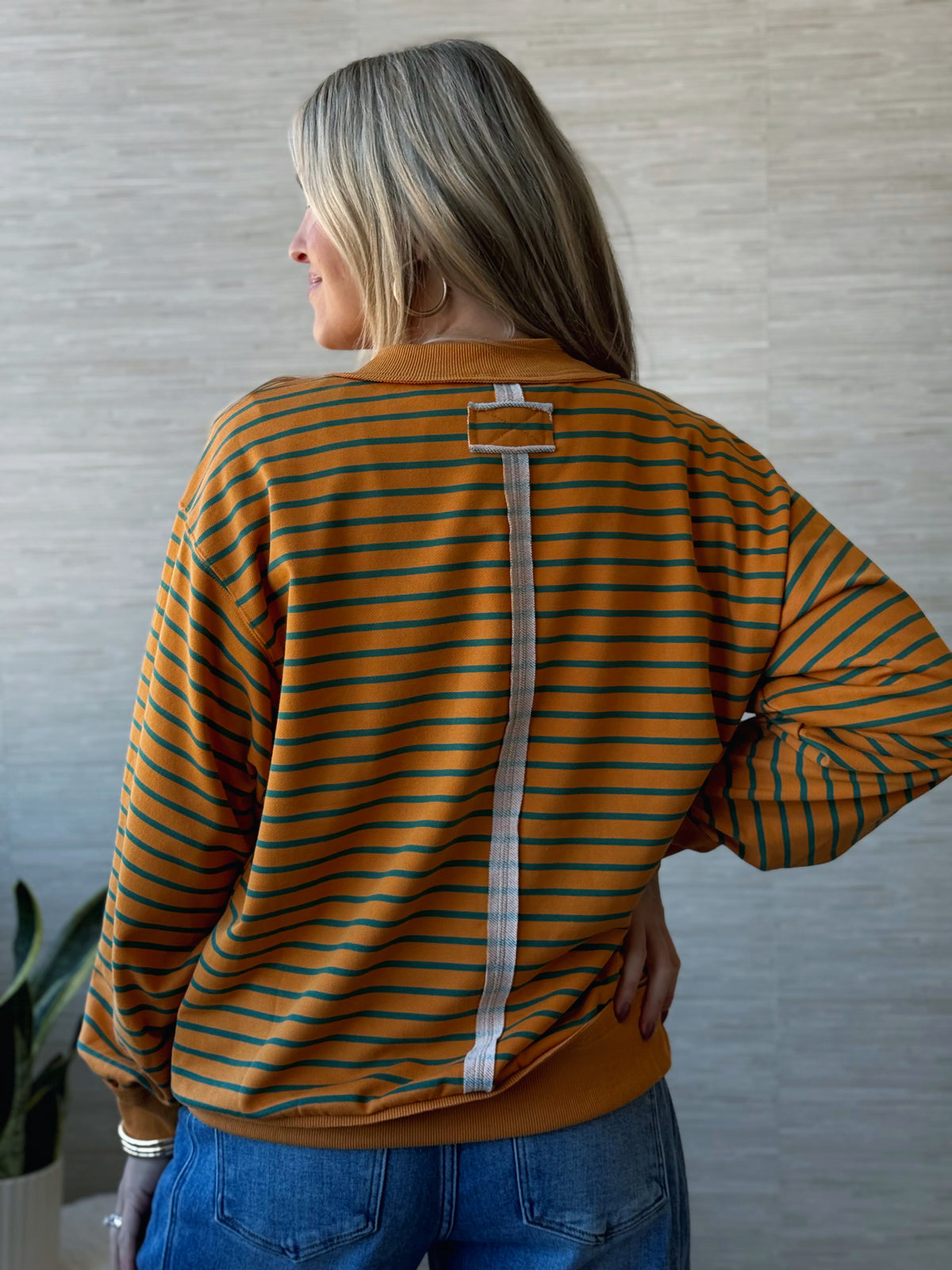 Recess Ready Pullover - MUSTARD/TEAL