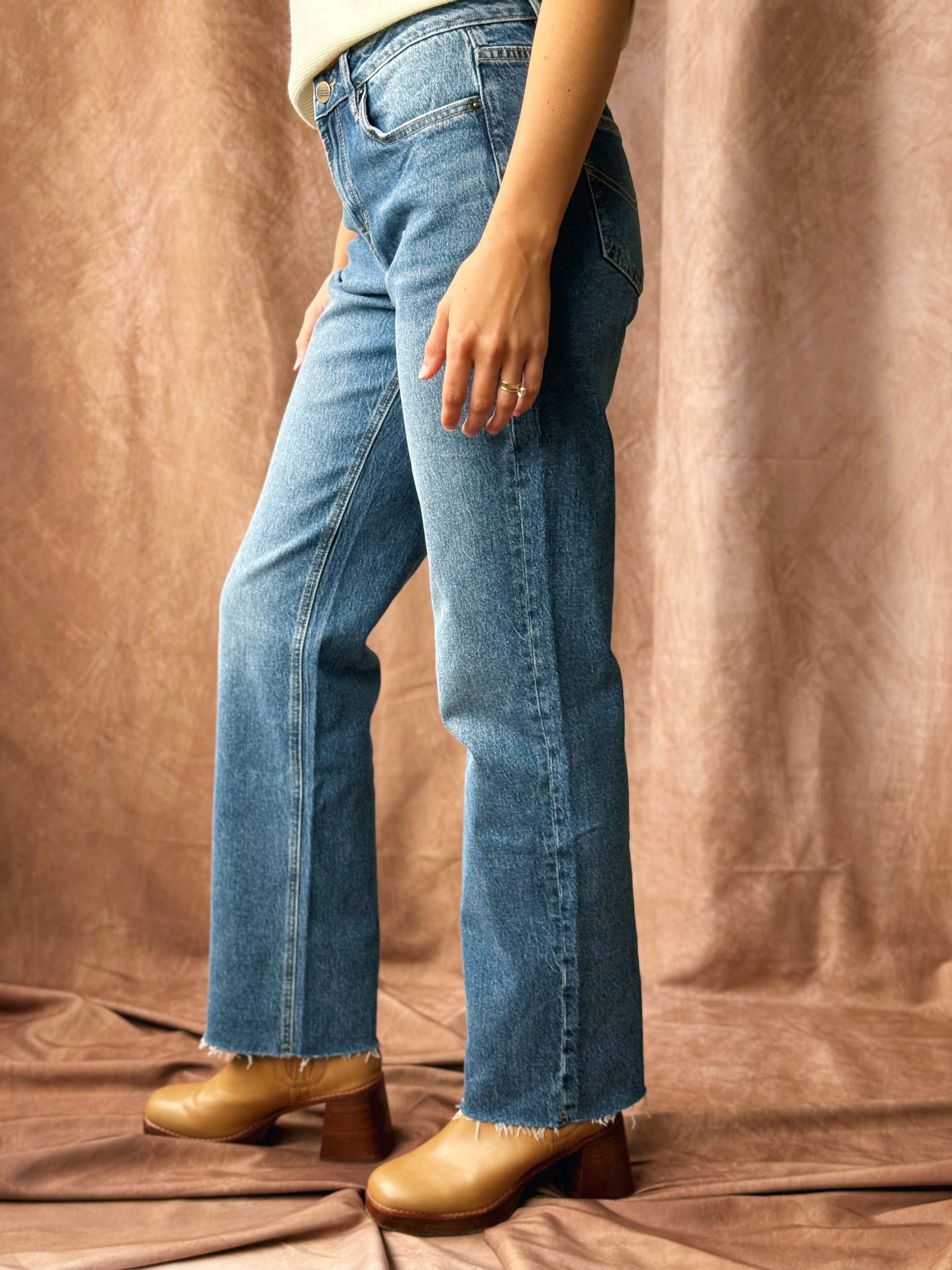 [MICA] Pookie Straight Leg Jean - LIGHT INDIGO
