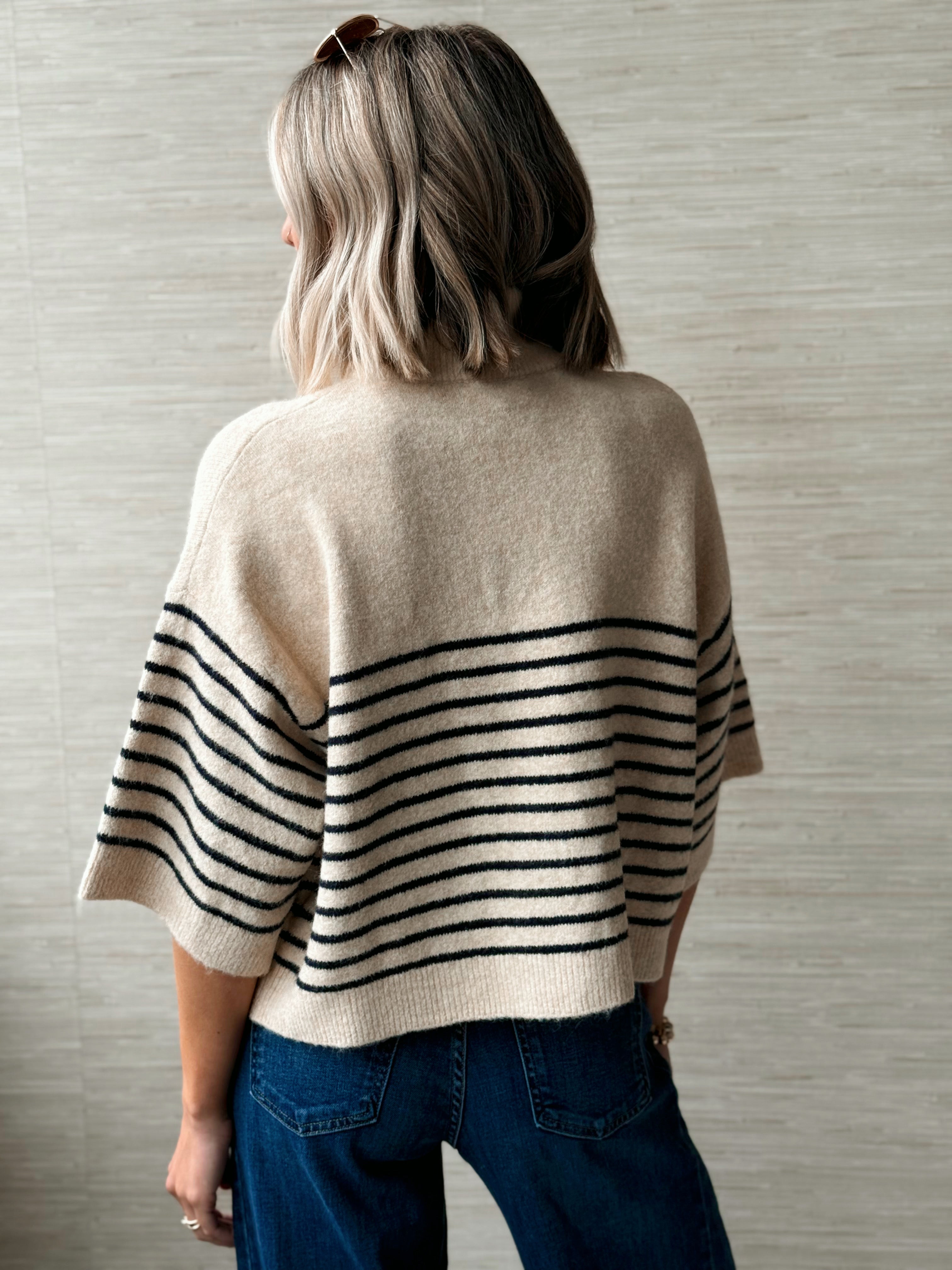 Piper Funnel Sweater - ECRU