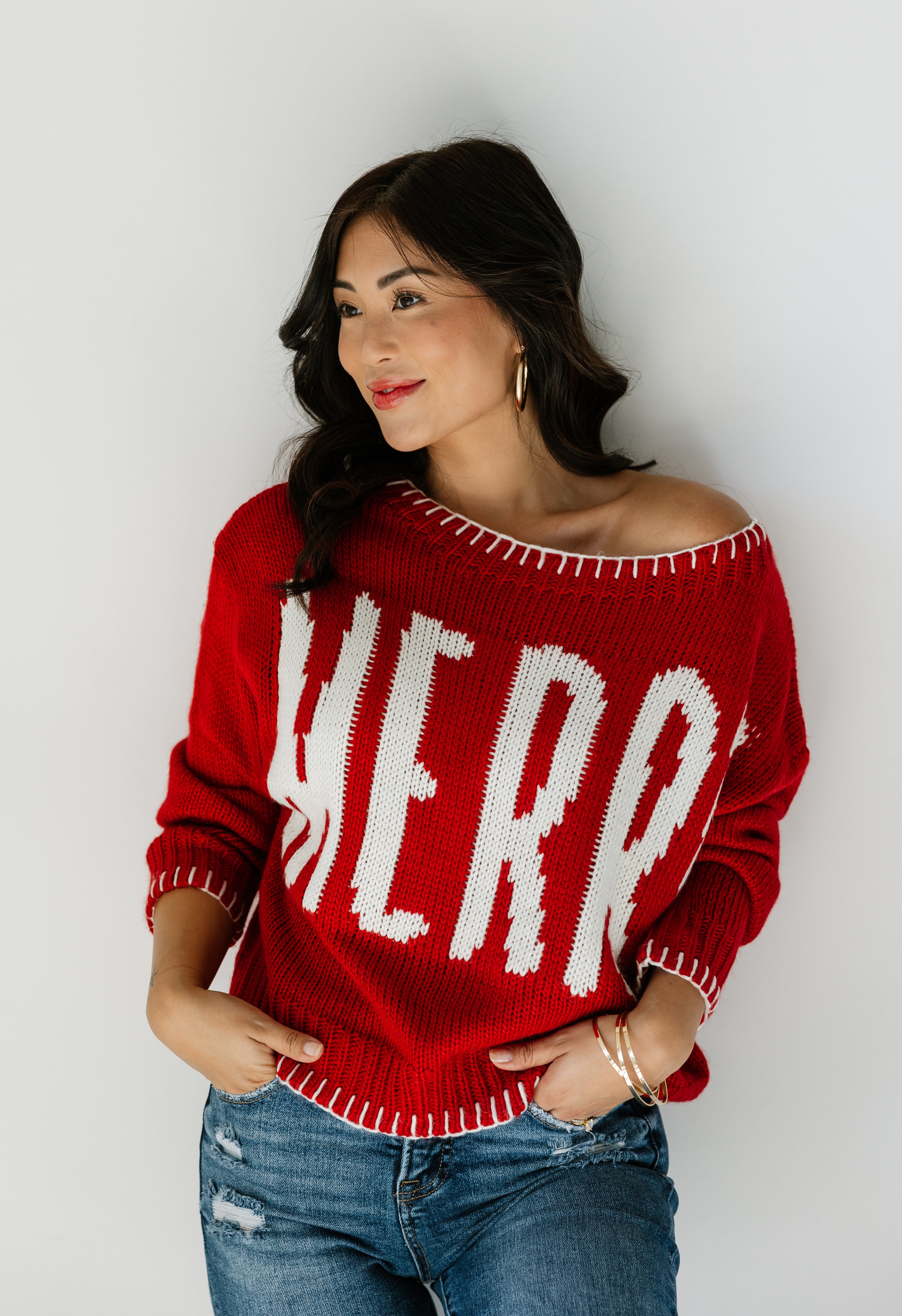 Winter Cheer Sweater - RED