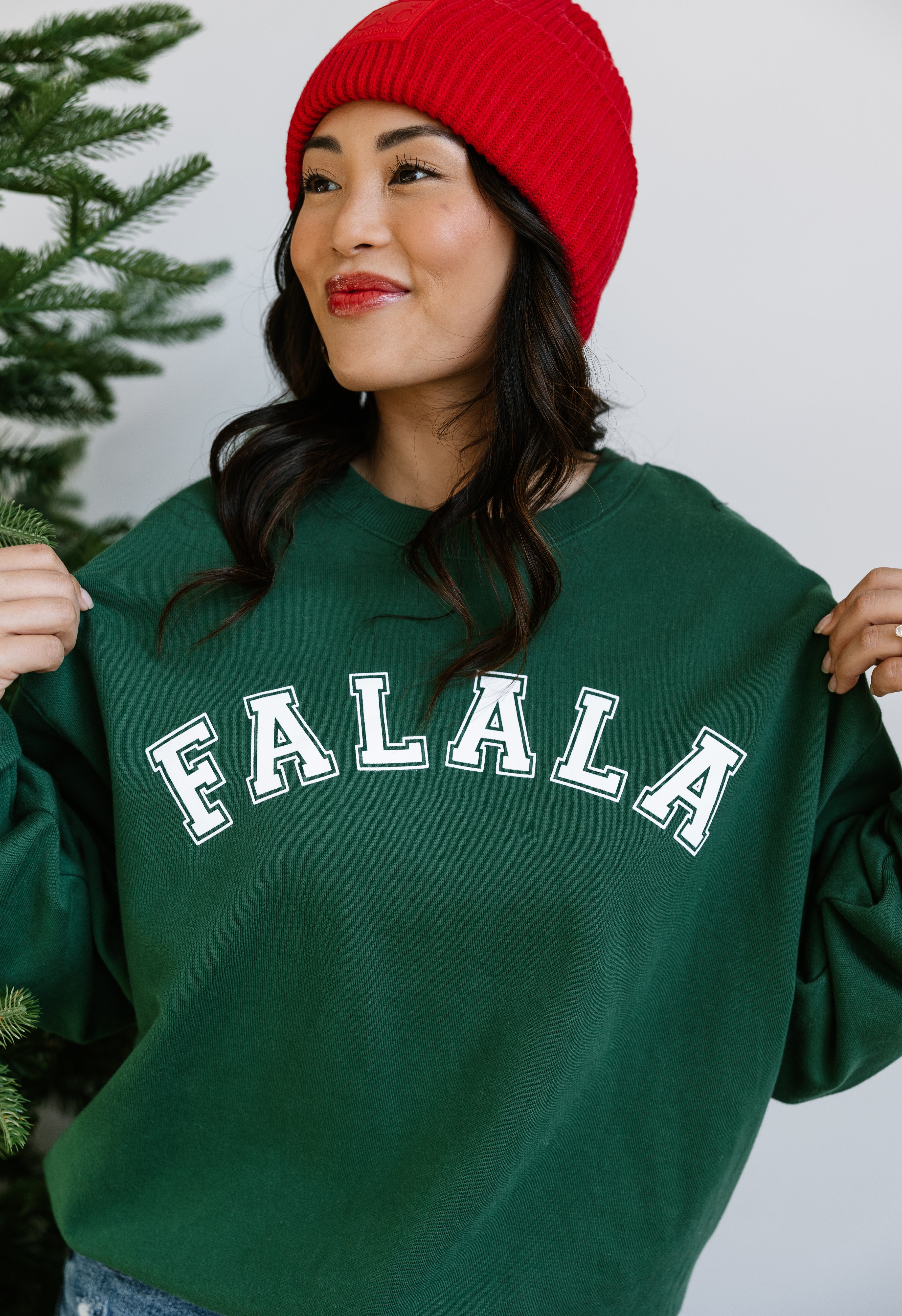 Fa La La Sweatshirt - FOREST