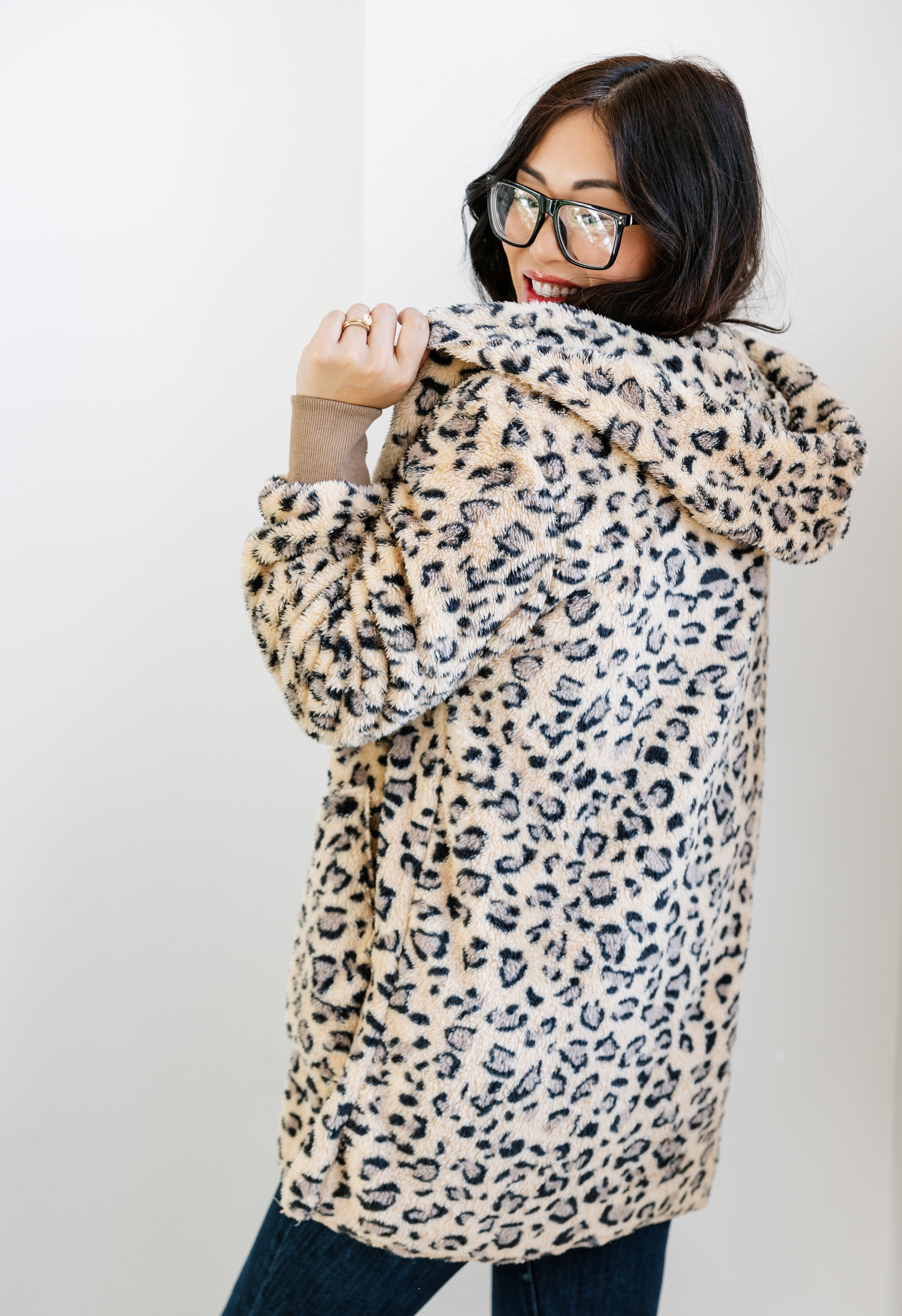 Falling For You Jacket - TAUPE LEOPARD