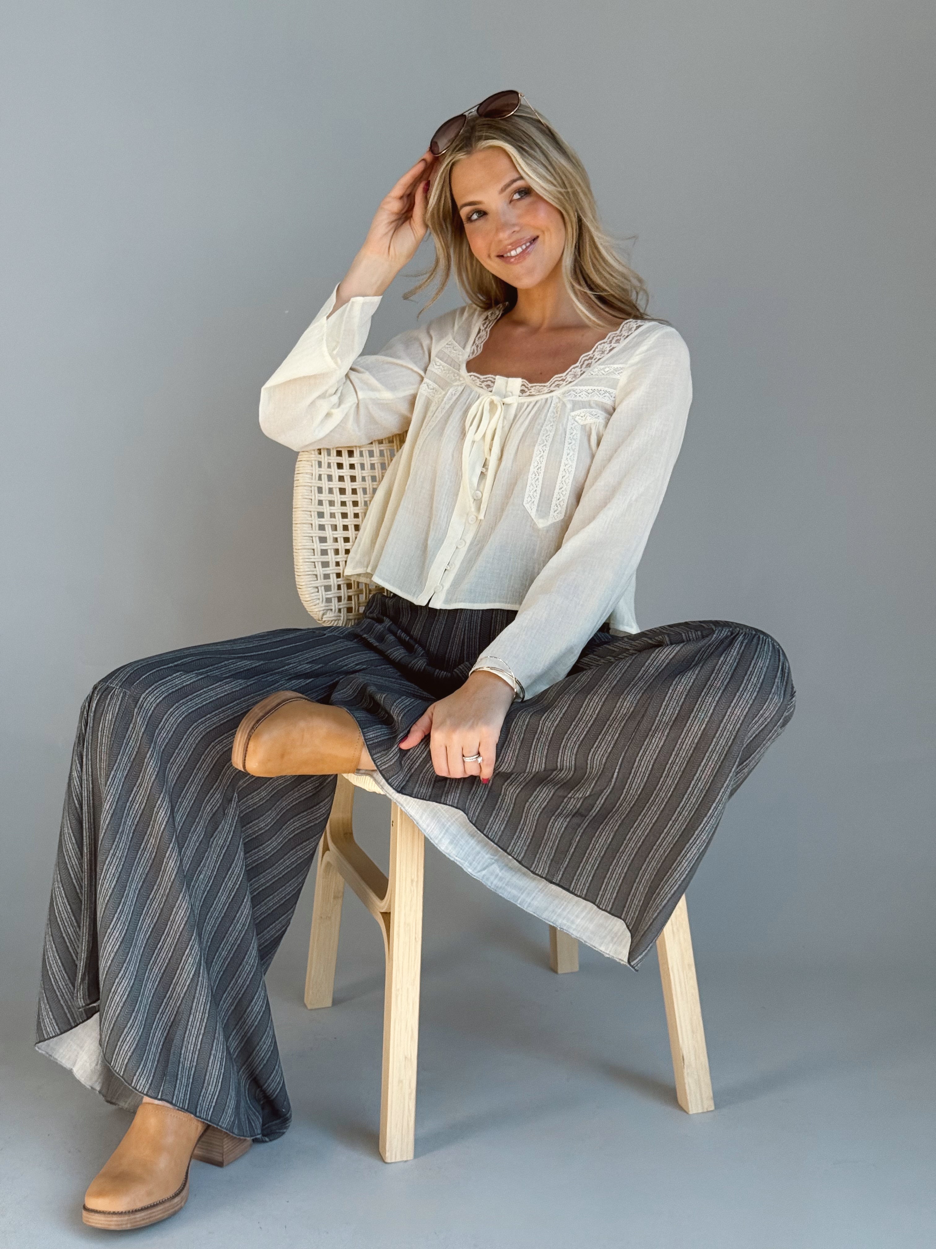 Vanilla Bean Blouse- CREAM