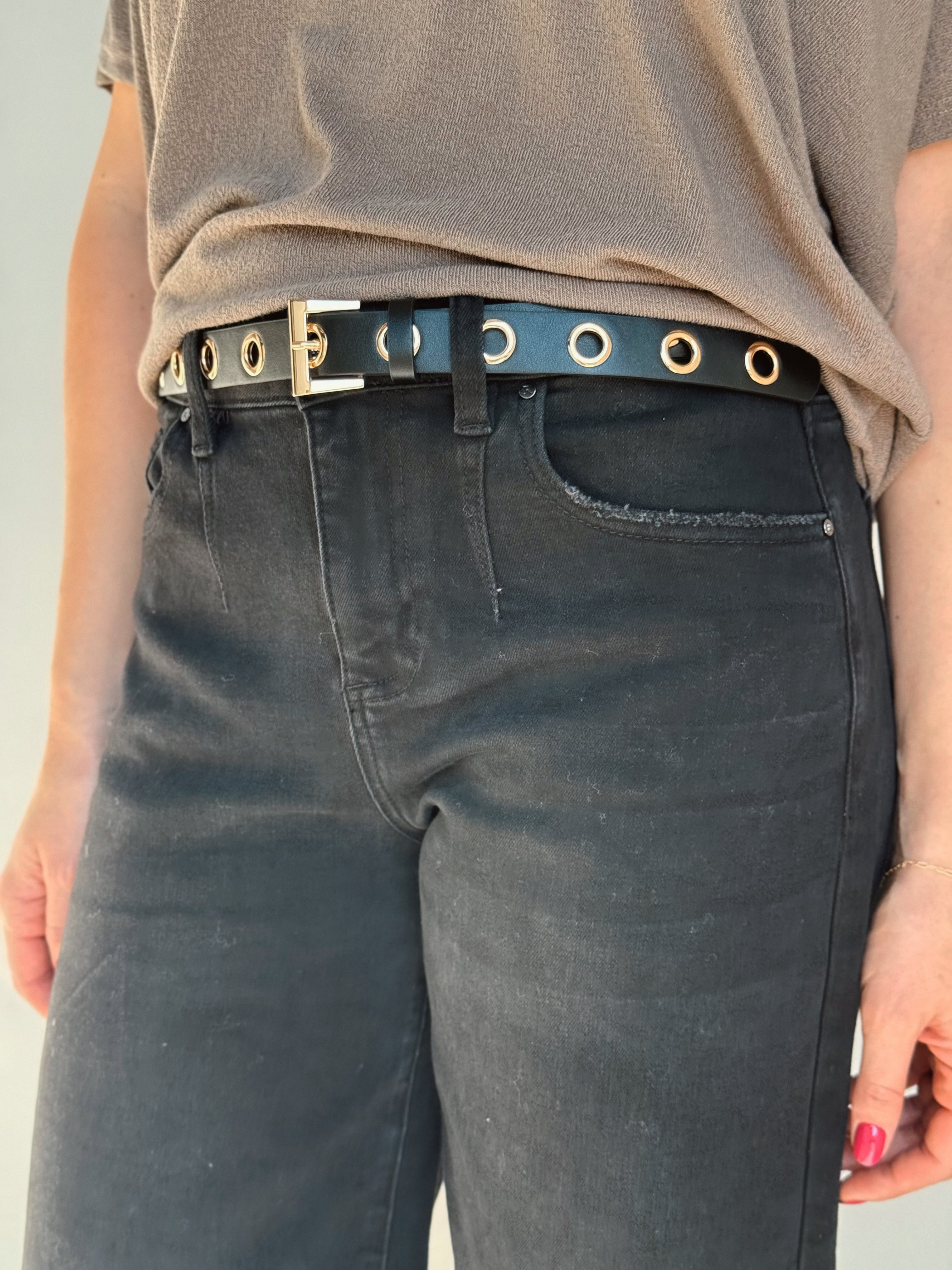 Knox Grommet Belt - GOLD