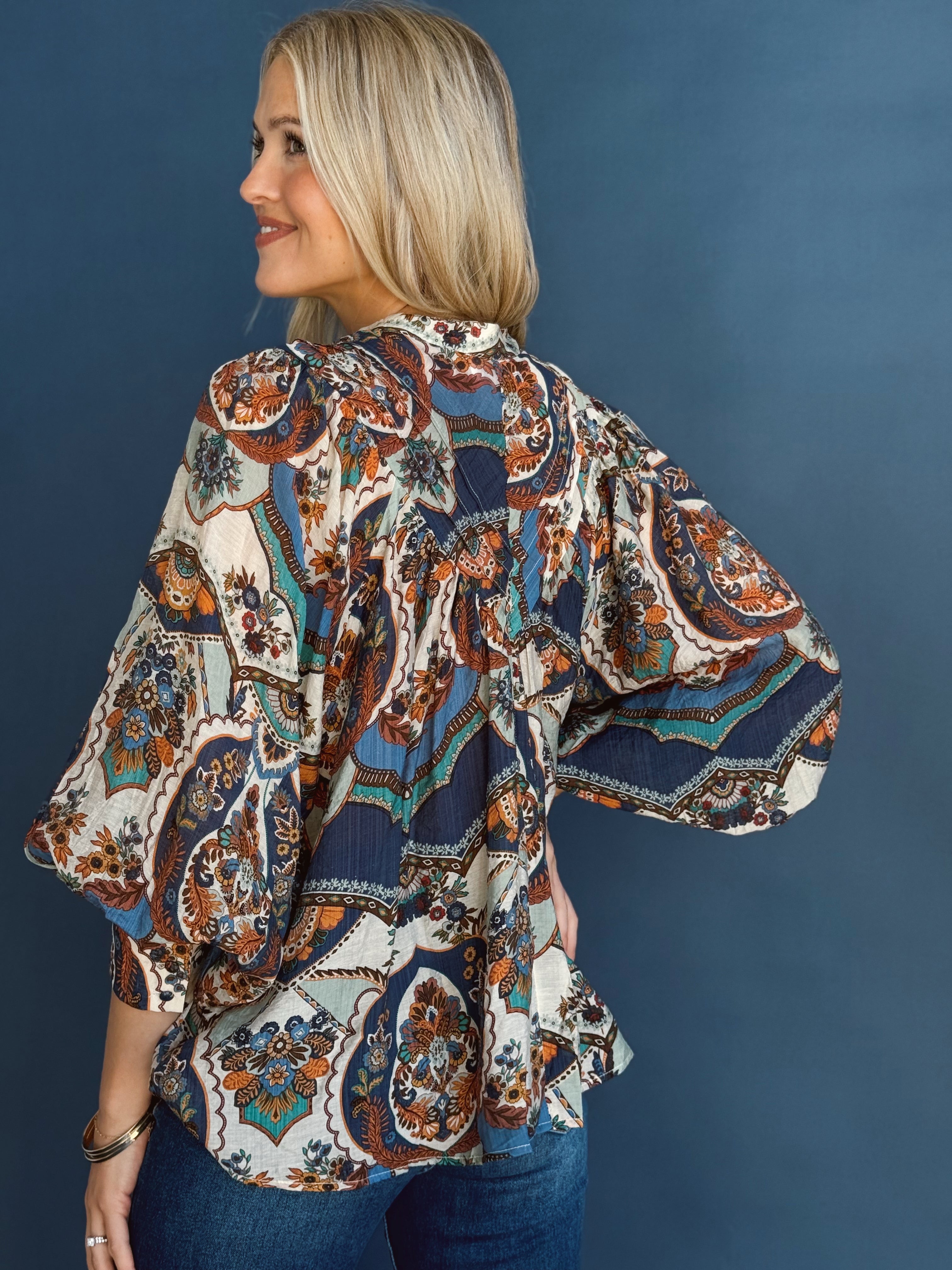 Tamara Blouse - SAPPHIRE BLUE