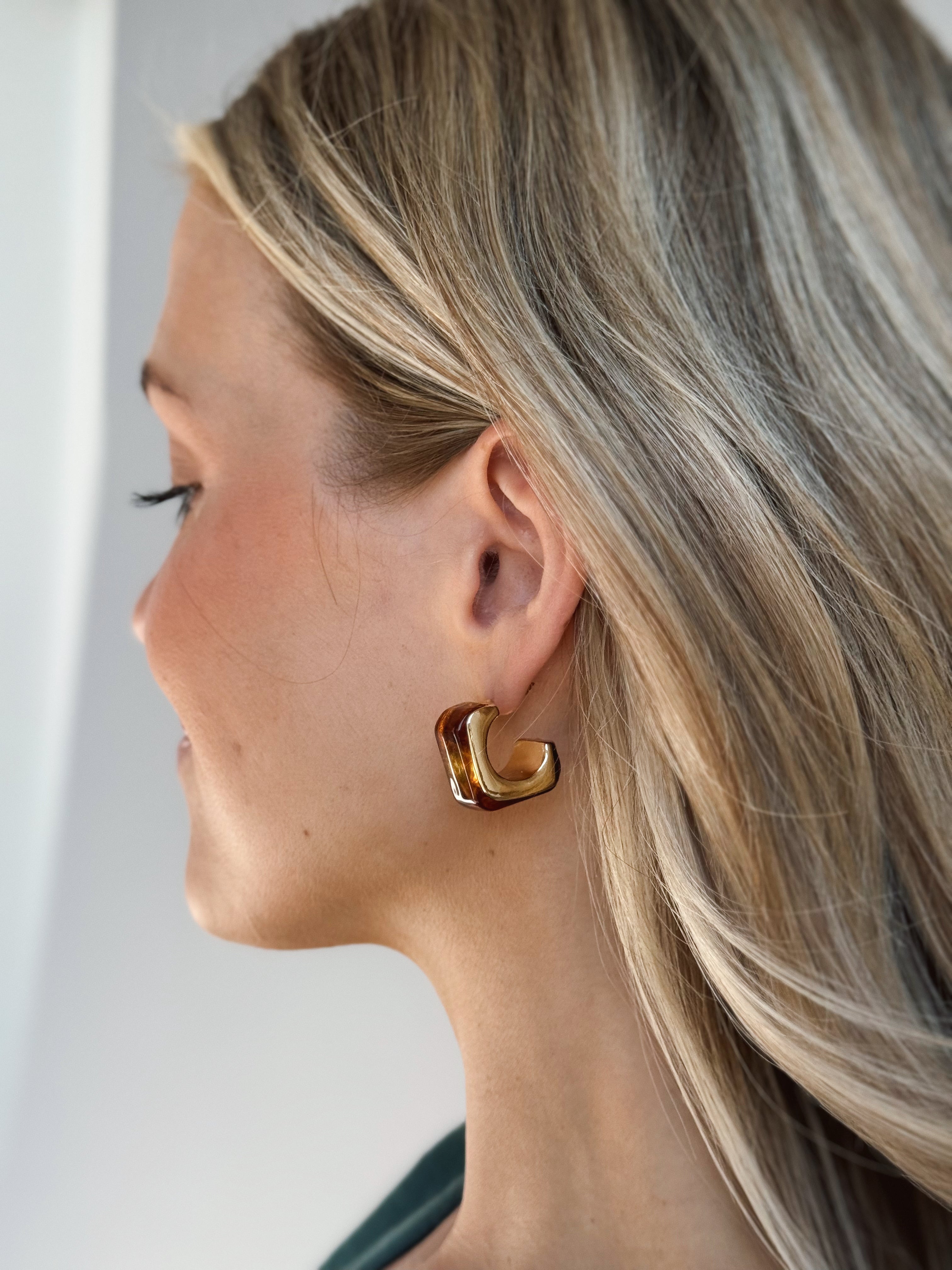 Fall Ready Set Of Earrings- DARK BROWN
