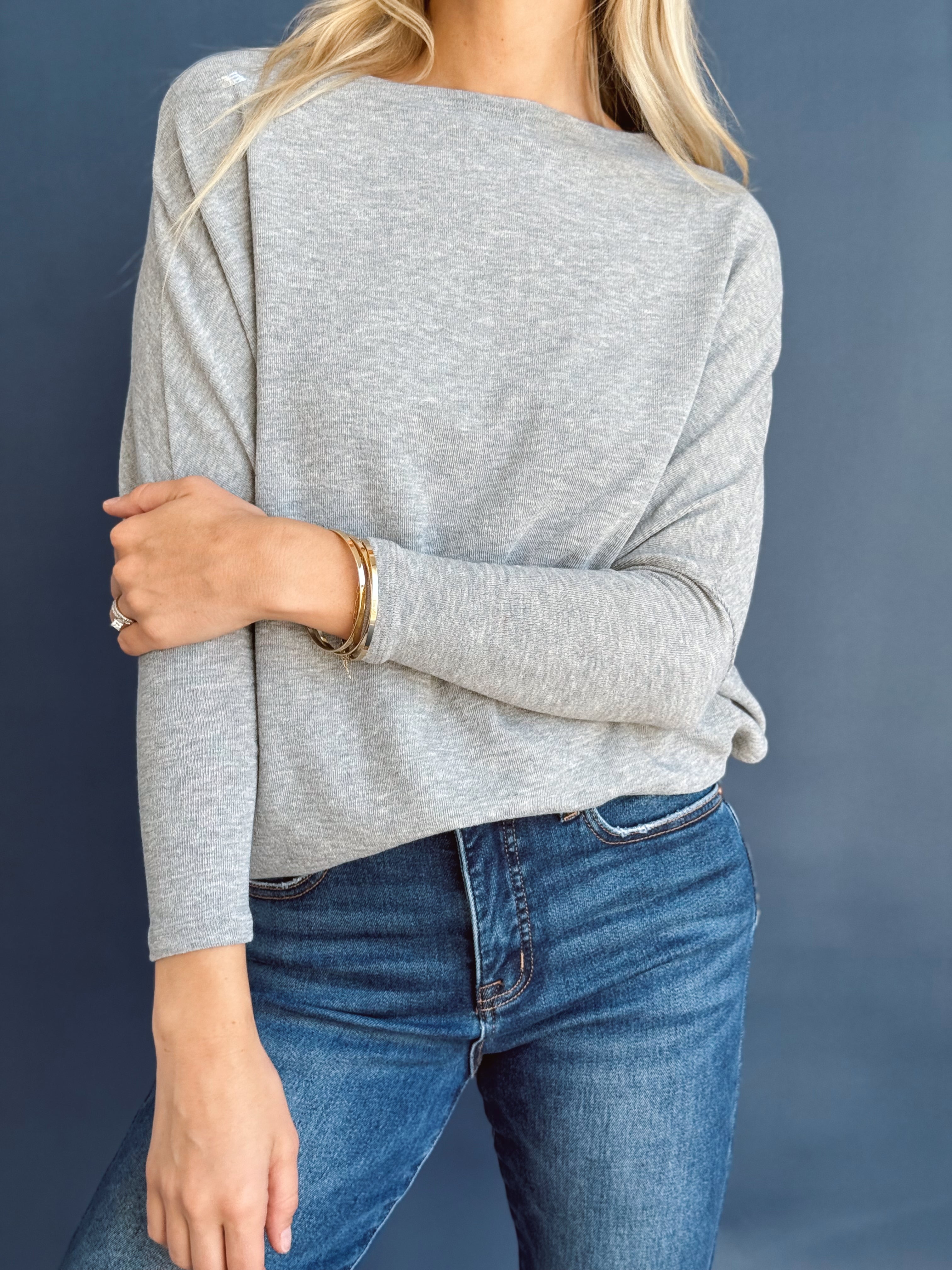 Favorite Comfy Tunic - HEATHER GREY