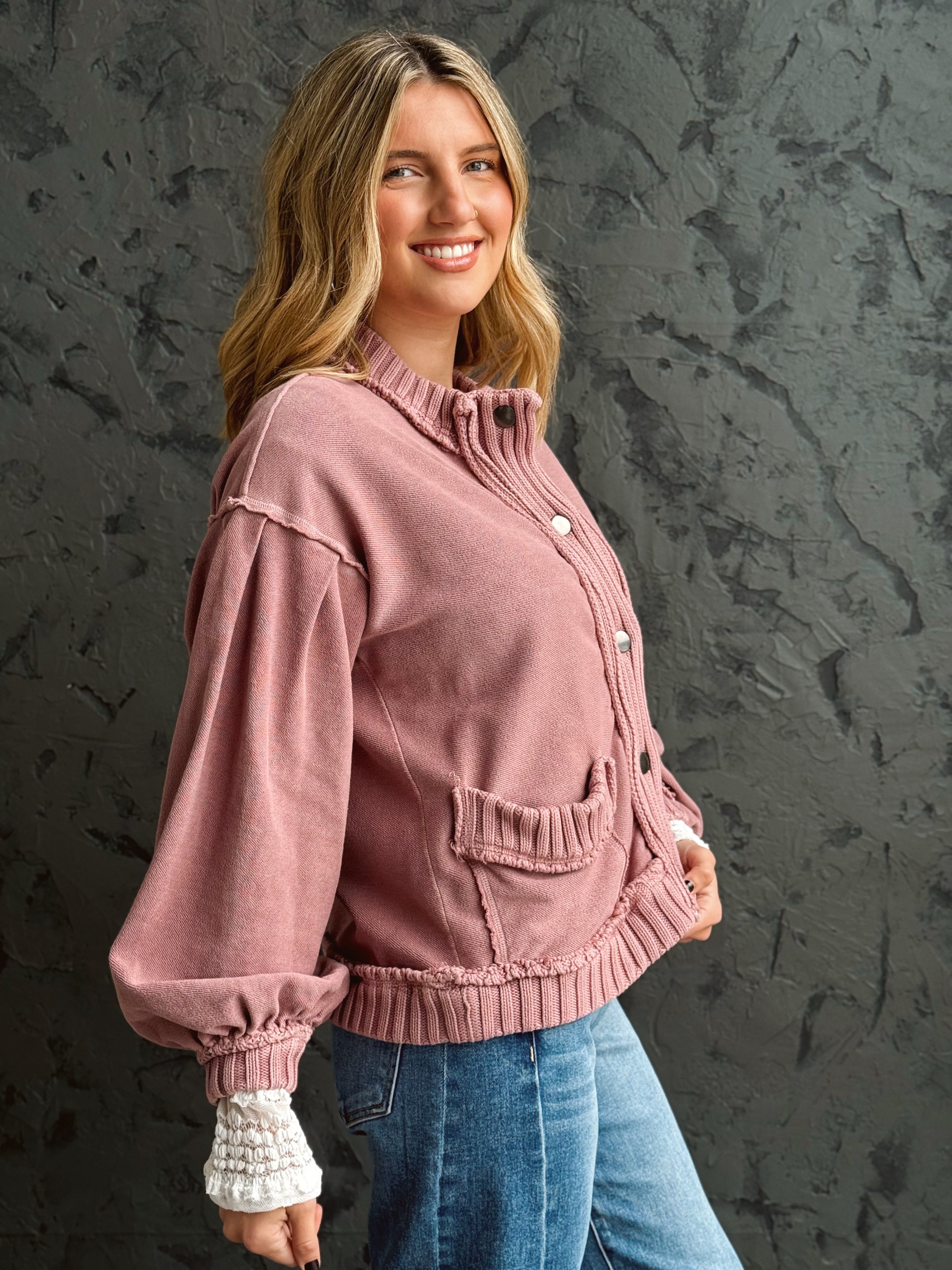 Daydream Cardigan - VINTAGE MAUVE