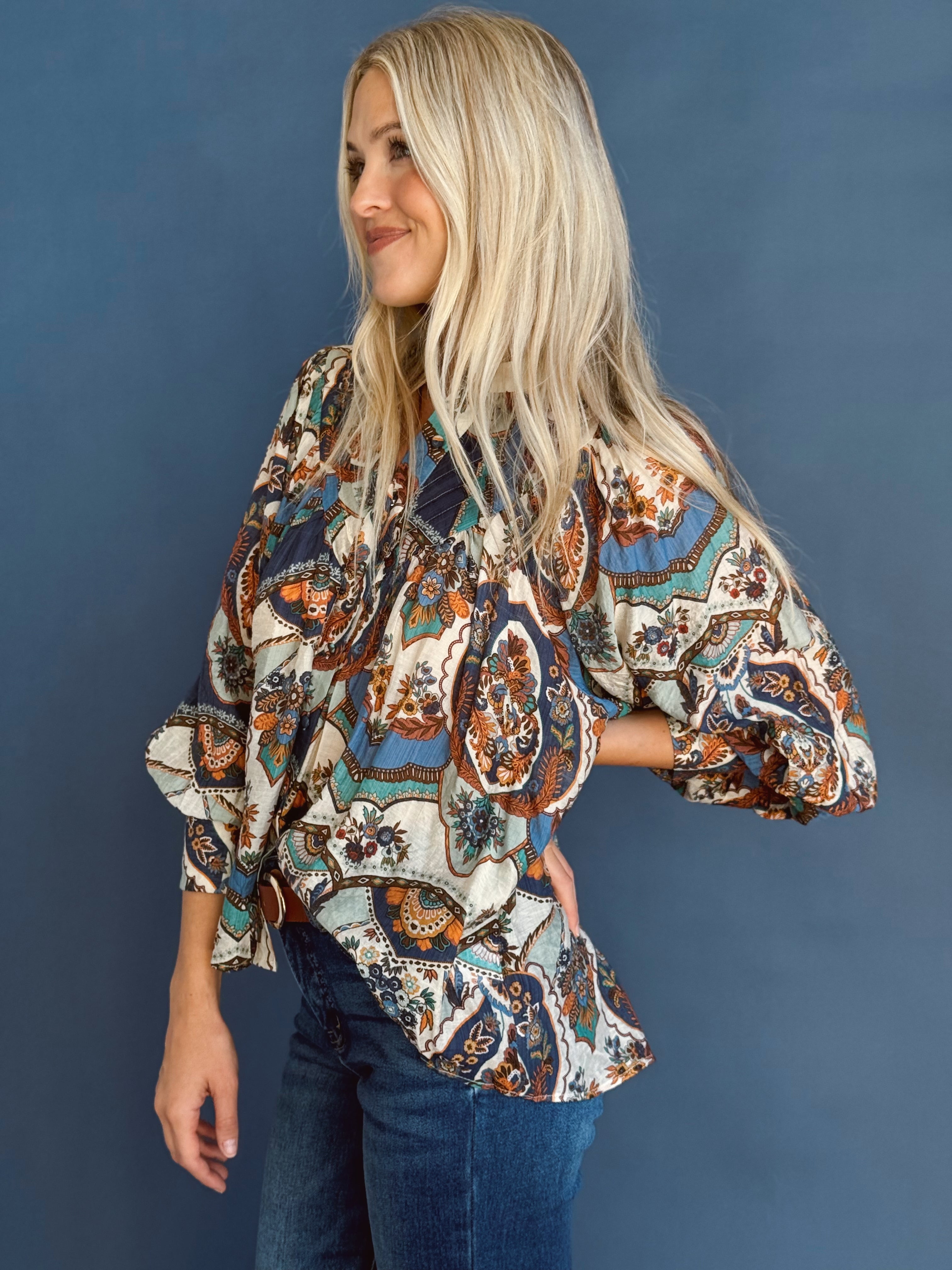 Tamara Blouse - SAPPHIRE BLUE