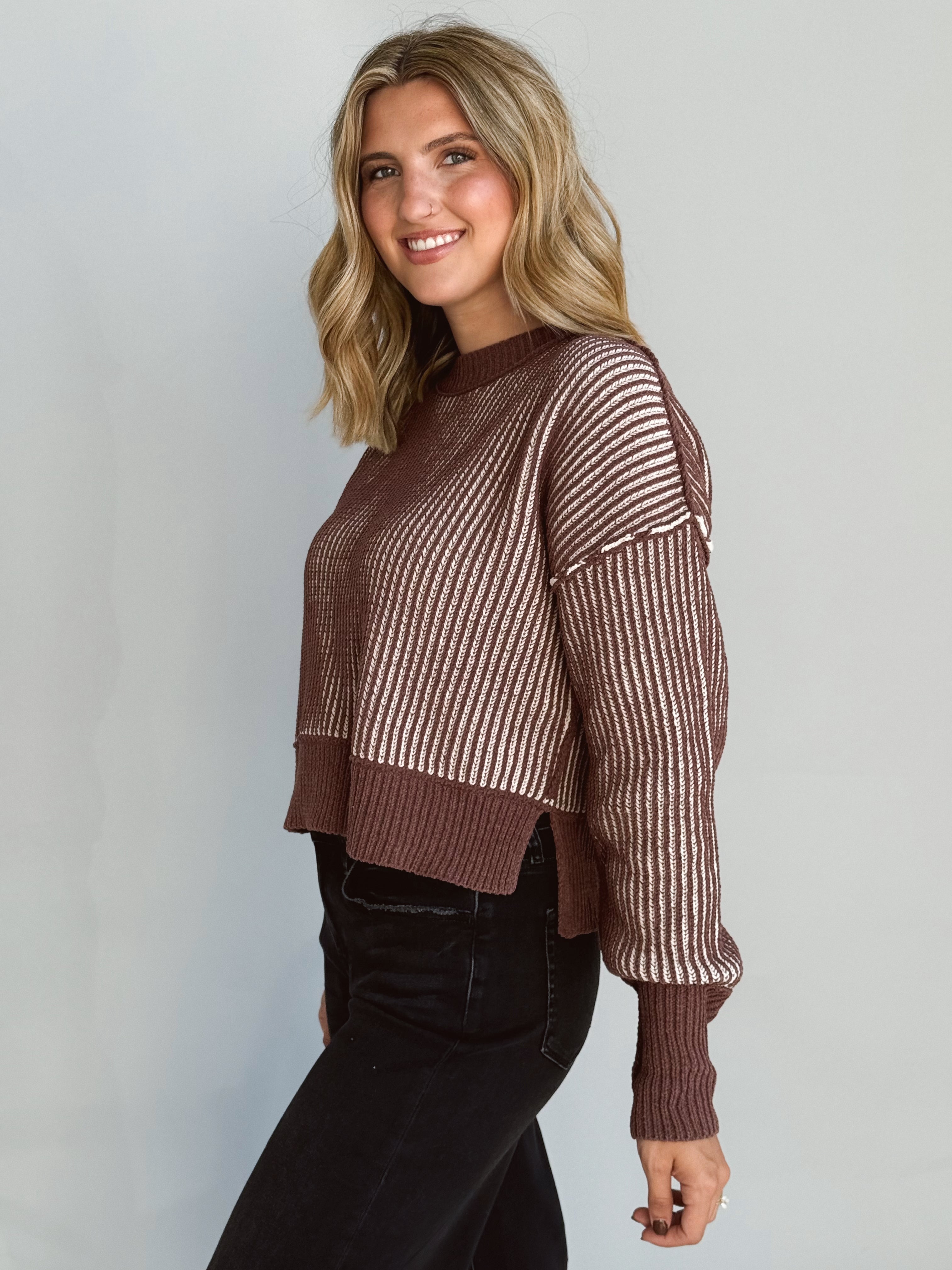 Melanie Sweater - CHOCOLATE