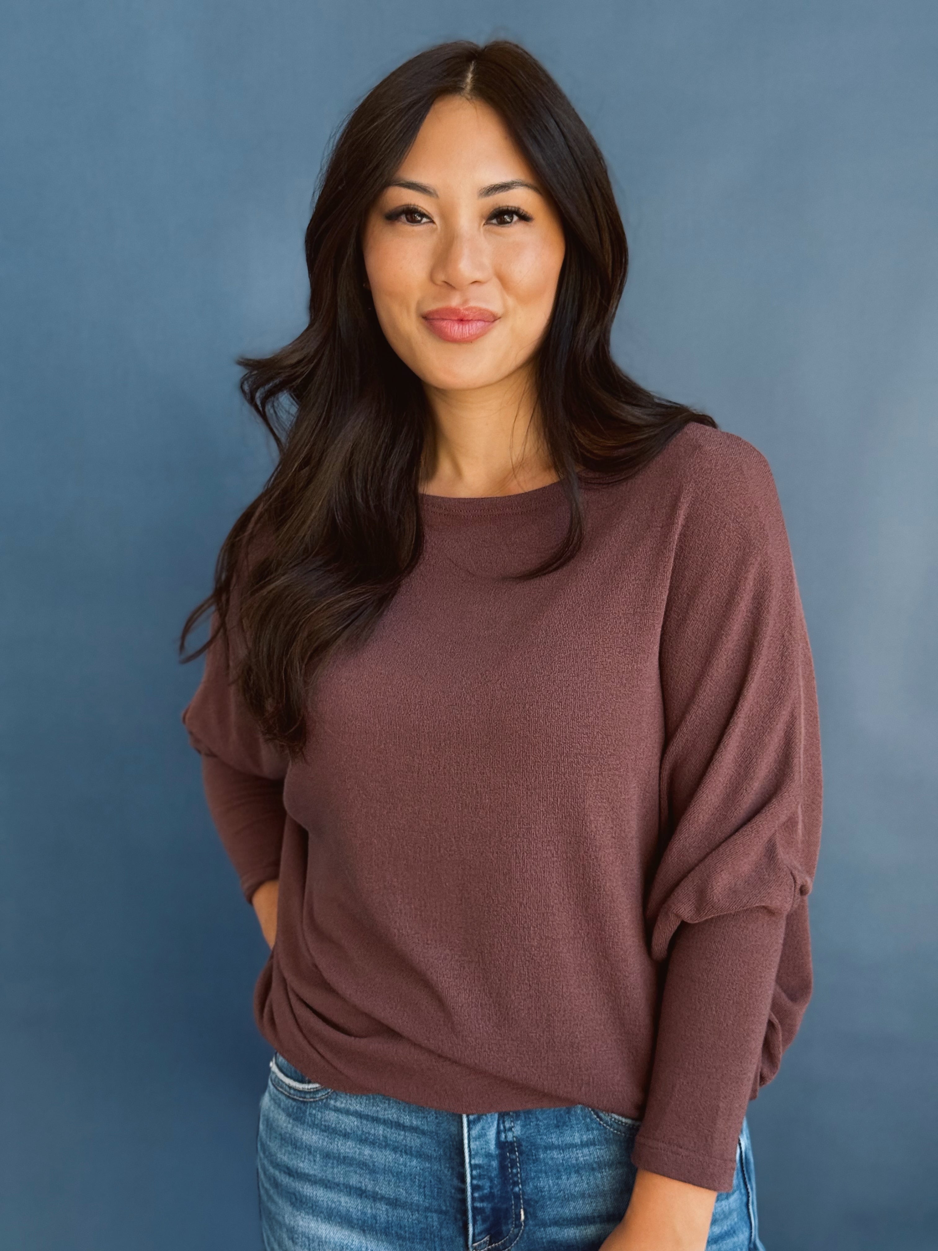 Favorite Comfy Tunic - RAISIN
