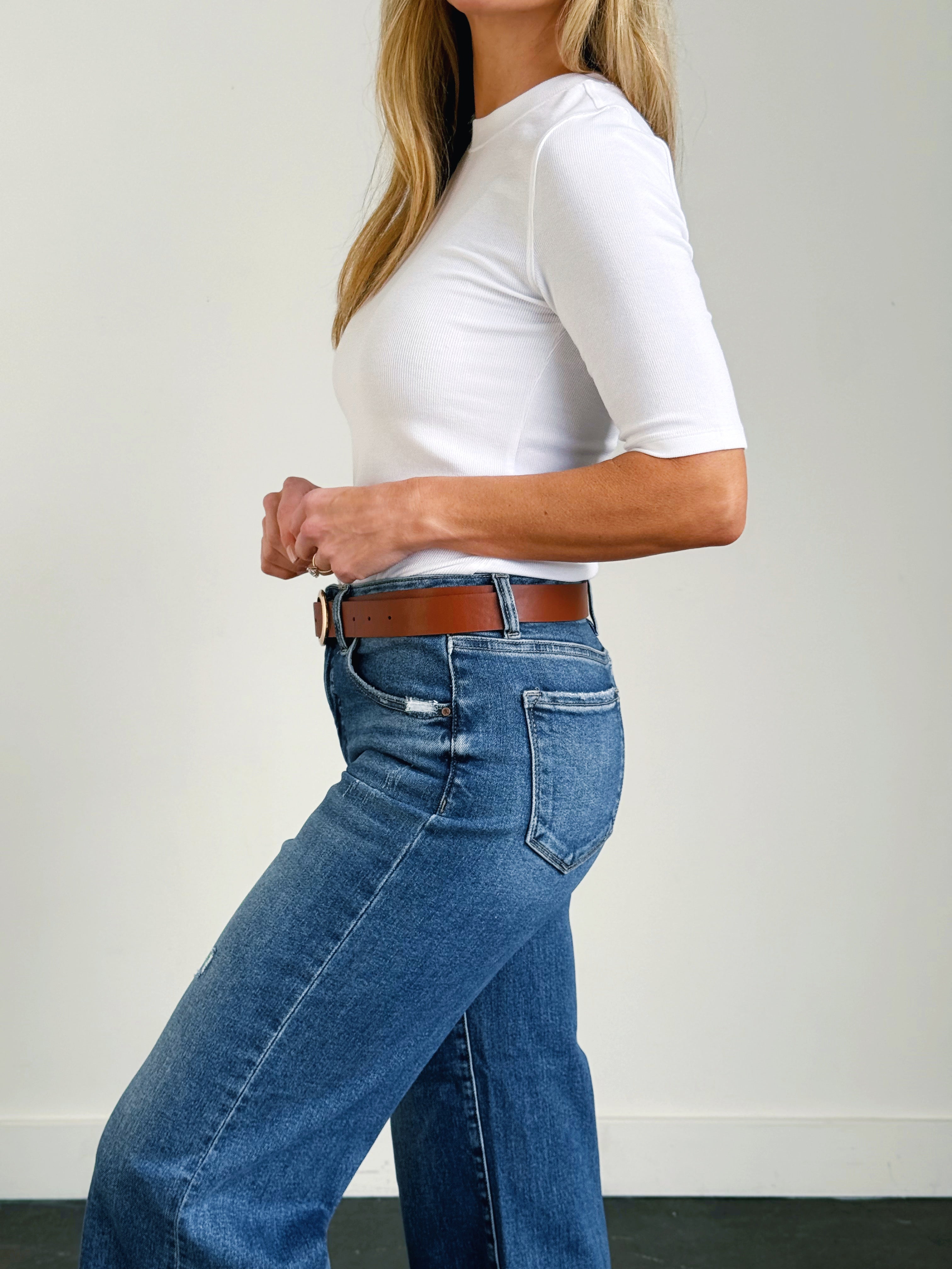 Abby Tee - OFF WHITE - willows clothing S/S SHIRT