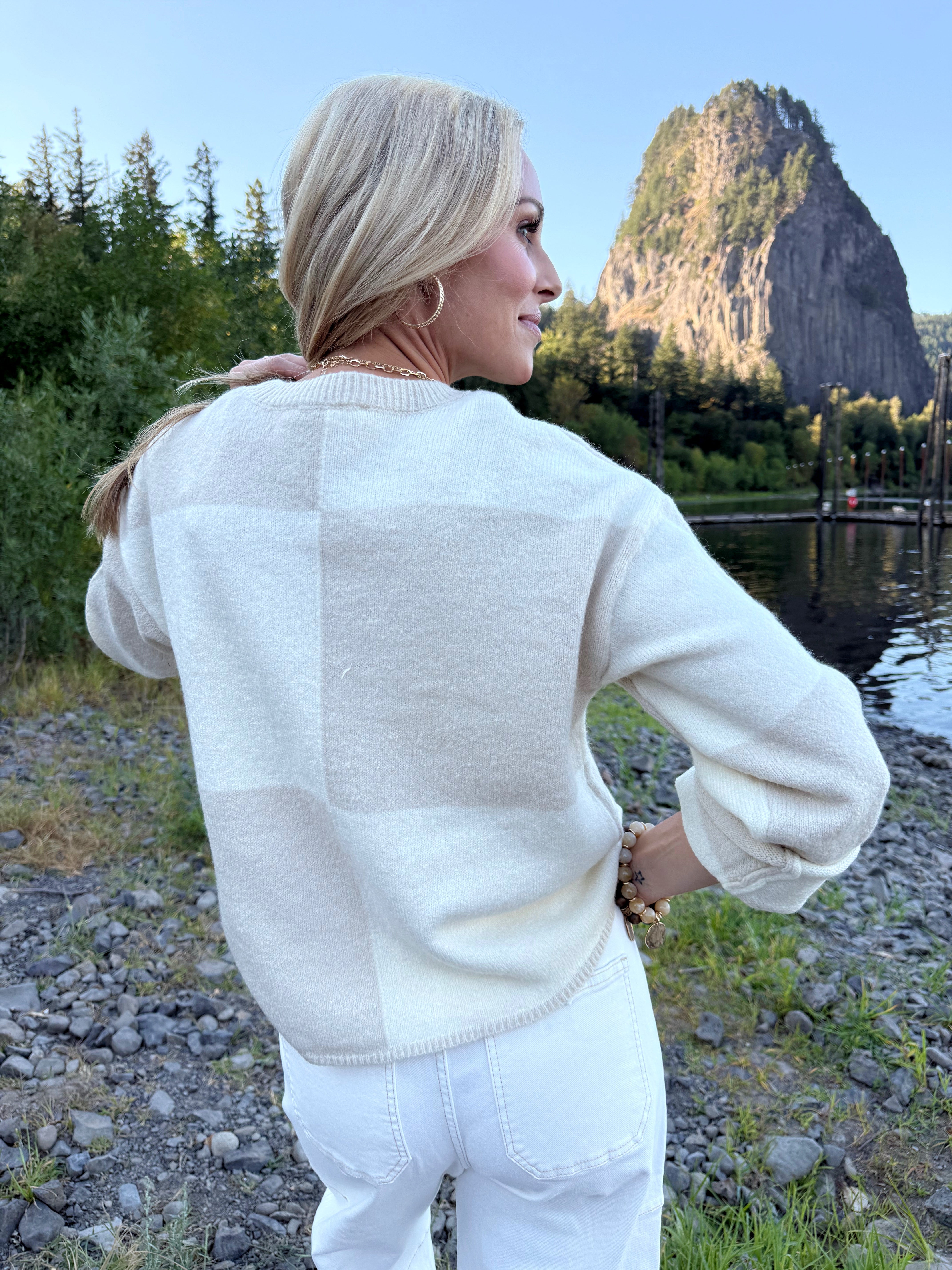 Acorn Sweater - BEIGE - willows clothing L/S SHIRT
