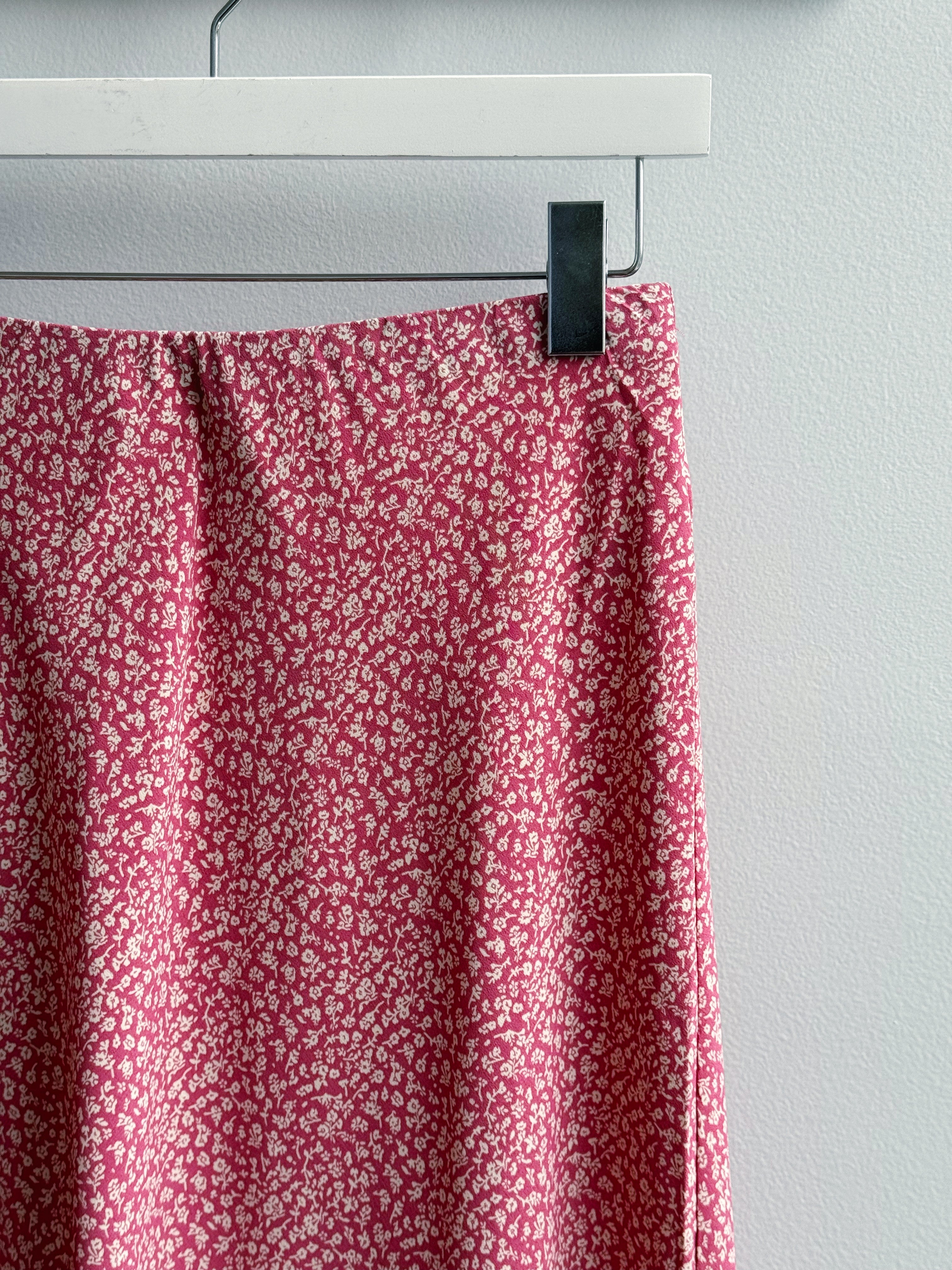Adelynn Skirt - BUBBLEGUM - willows clothing MIDI SKIRT
