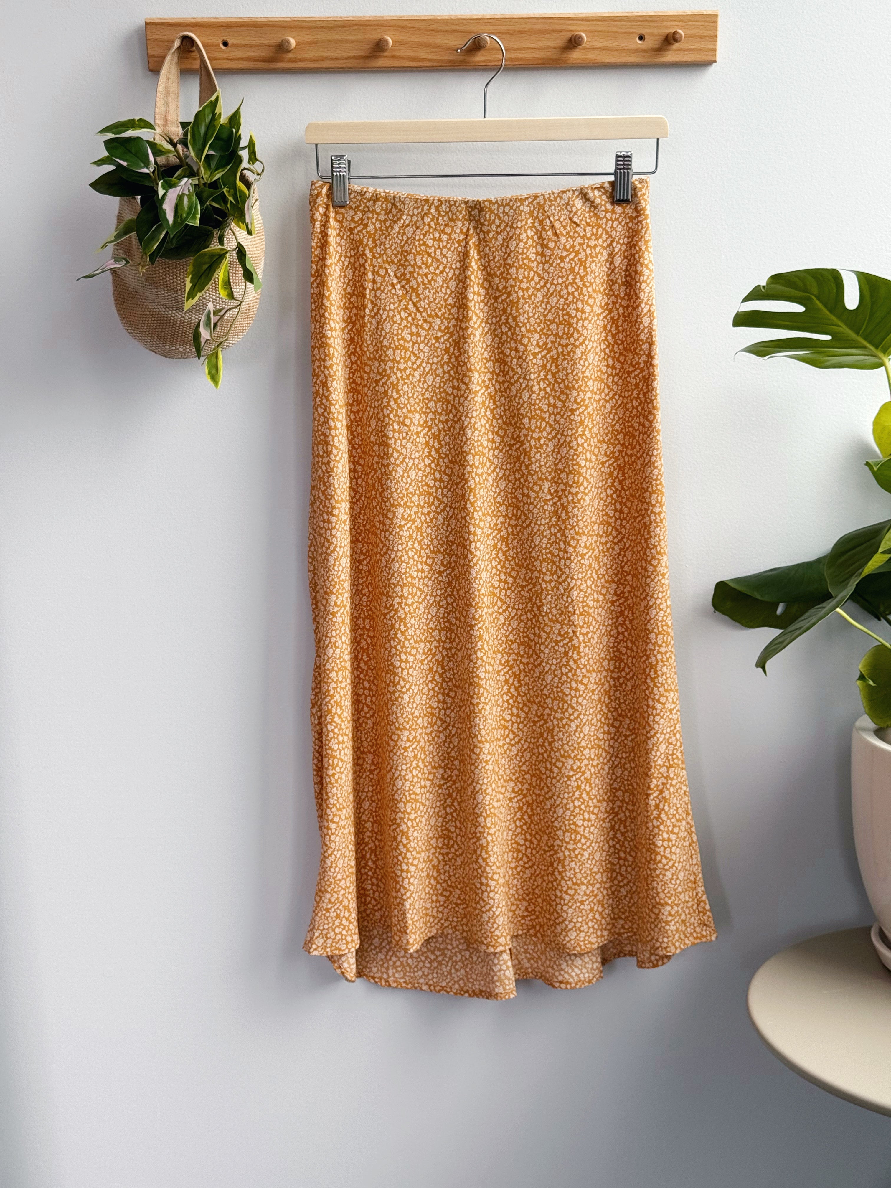 Adelynn Skirt - BUTTERSCOTCH - willows clothing MIDI SKIRT