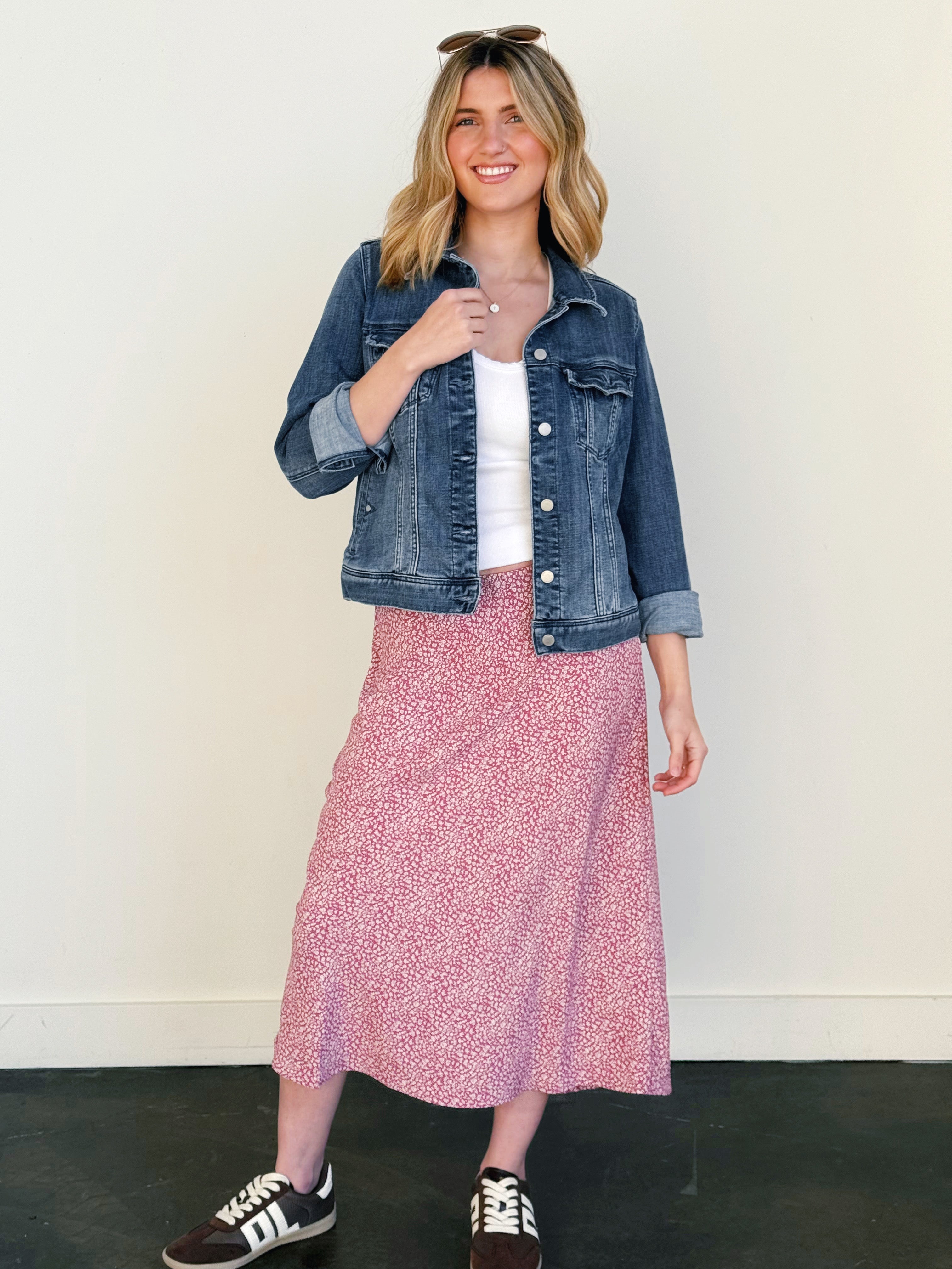 Adelynn Skirt - MAUVE - willows clothing MIDI SKIRT