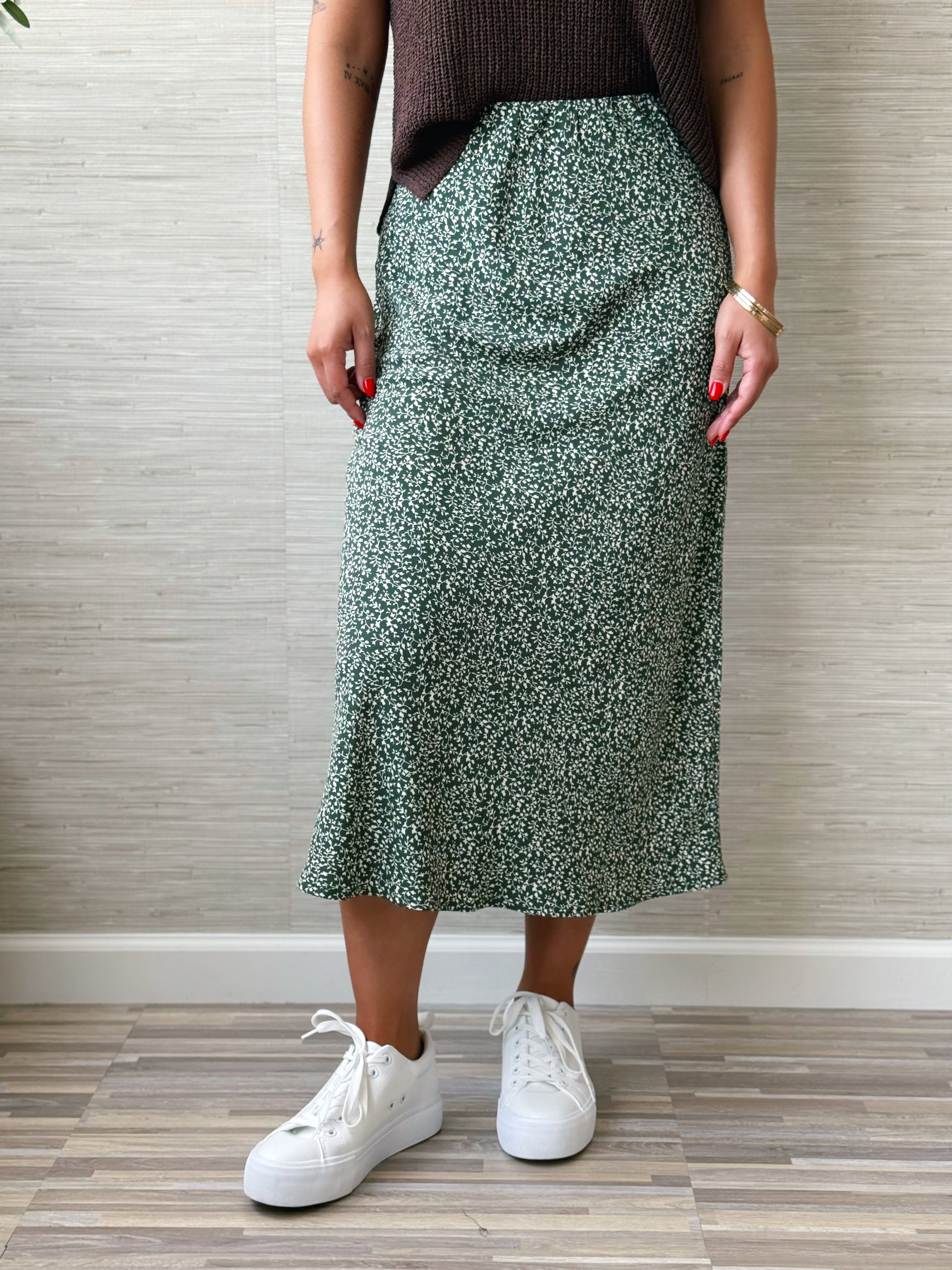 Adelynn Skirt - WINTER FOREST - willows clothing MIDI SKIRT