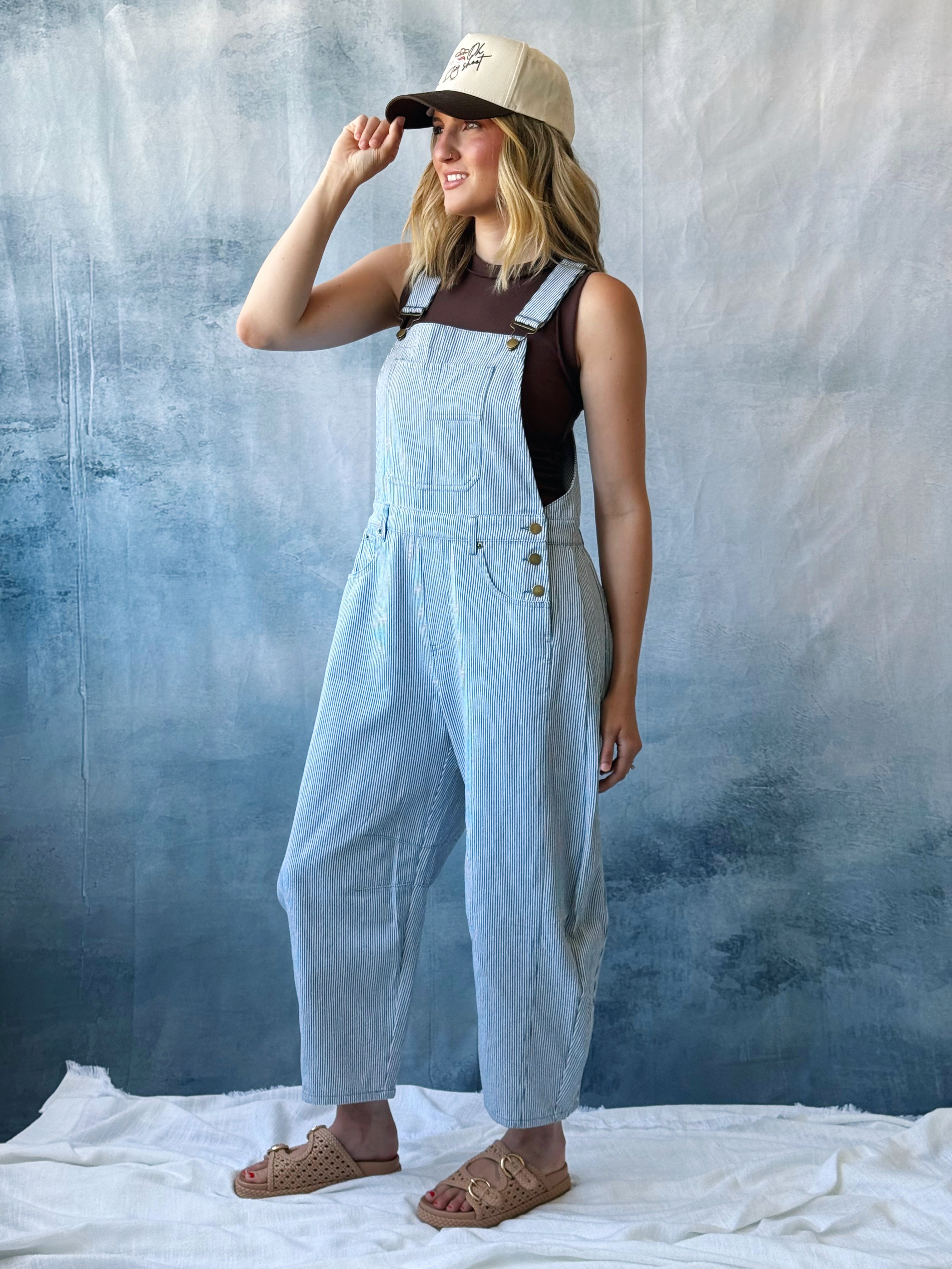 Aden Overalls - LIGHT BLUE - willows clothing Jumpsuit