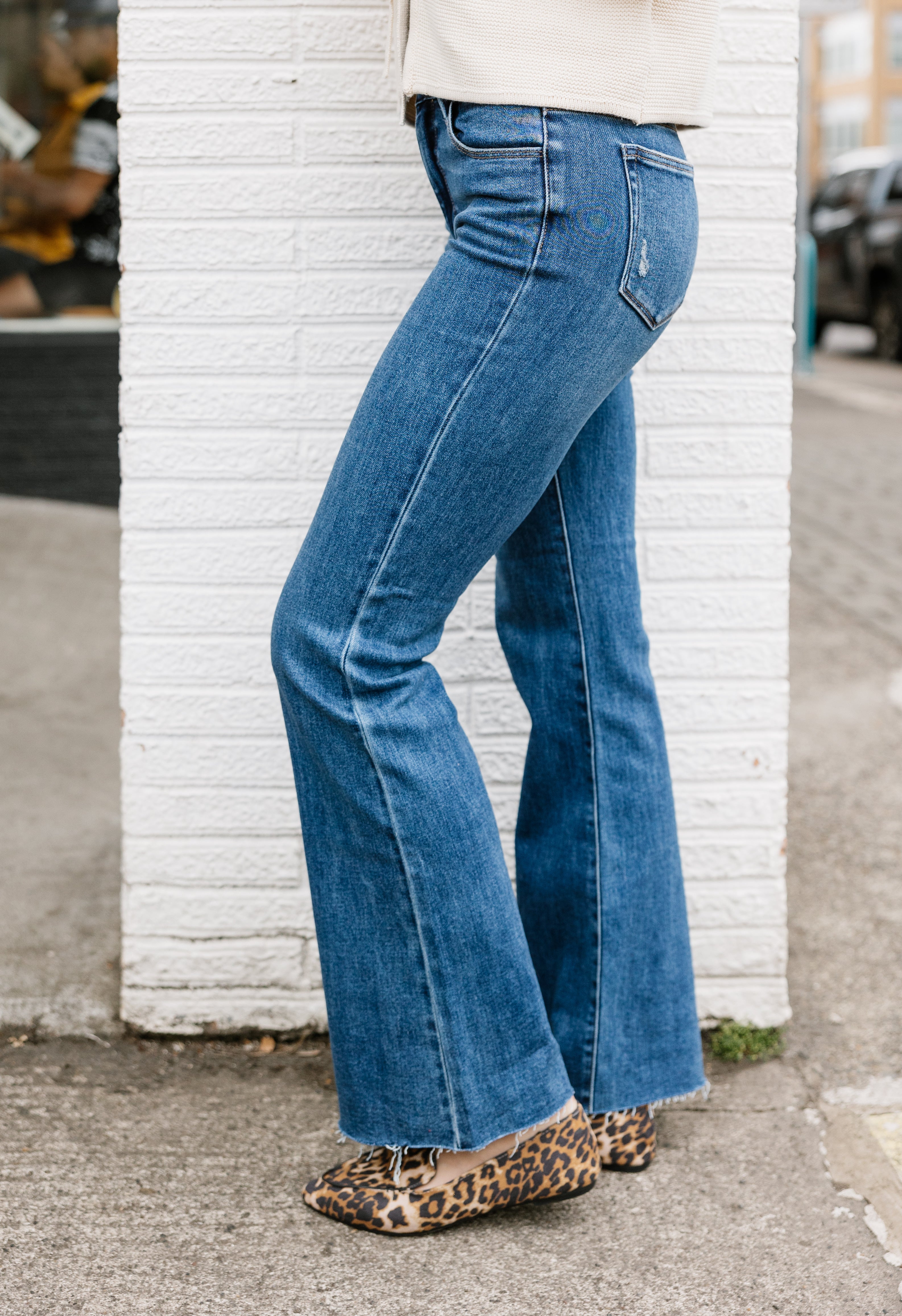 Alisha Jeans - DARK - willows clothing FLARE