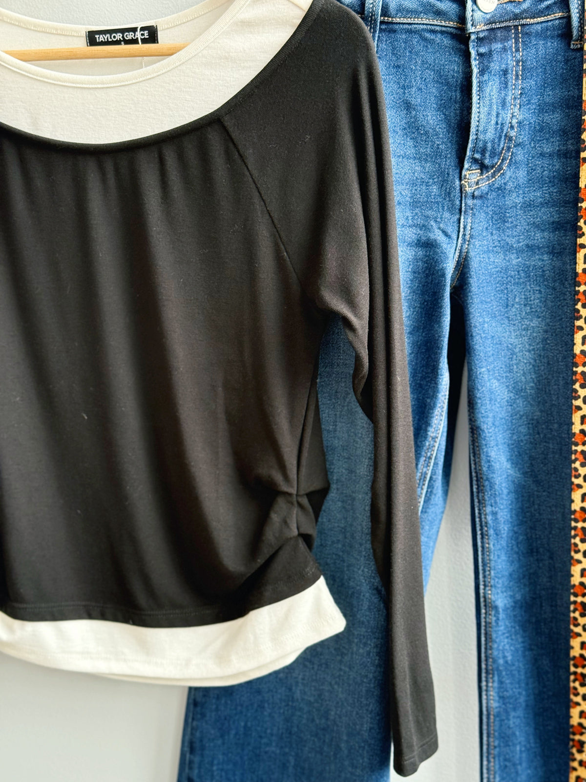 Alix Top - BLACK - willows clothing L/S SHIRT